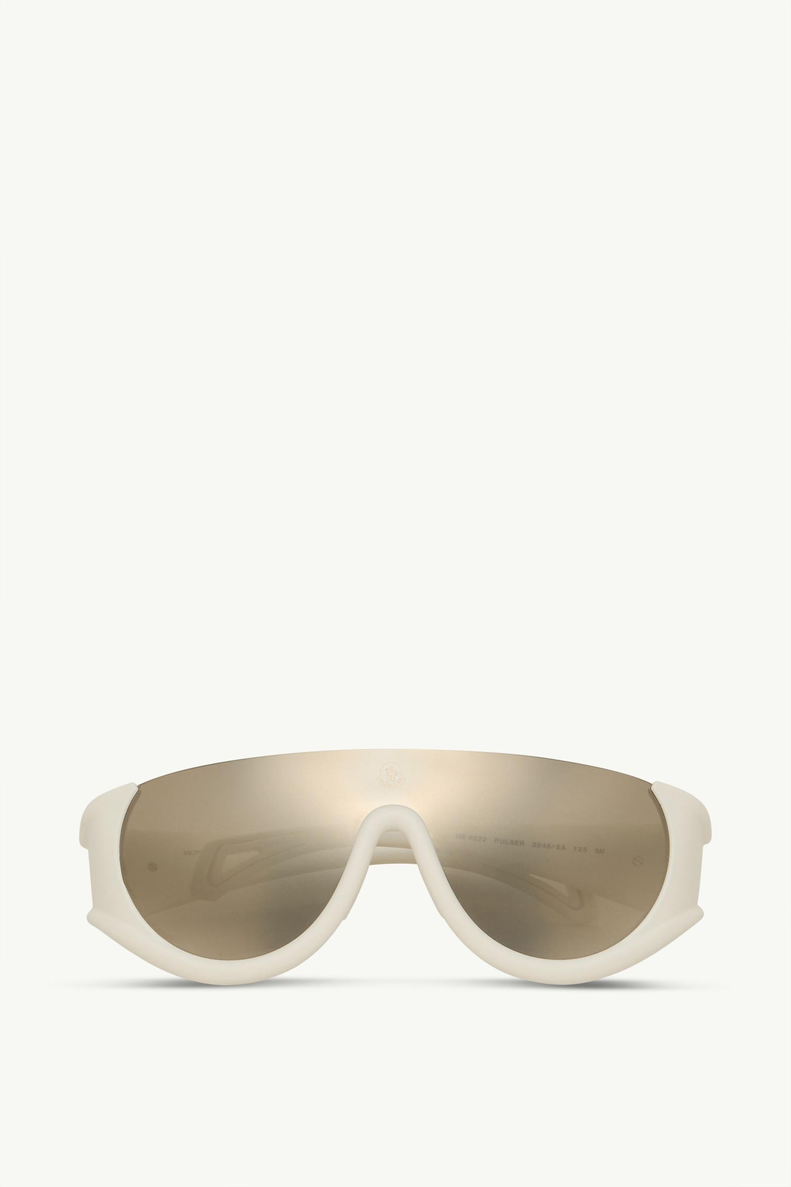 Pulser Wraparound Sunglasses Gender Neutral White Ivory Moncler, 1 of 0