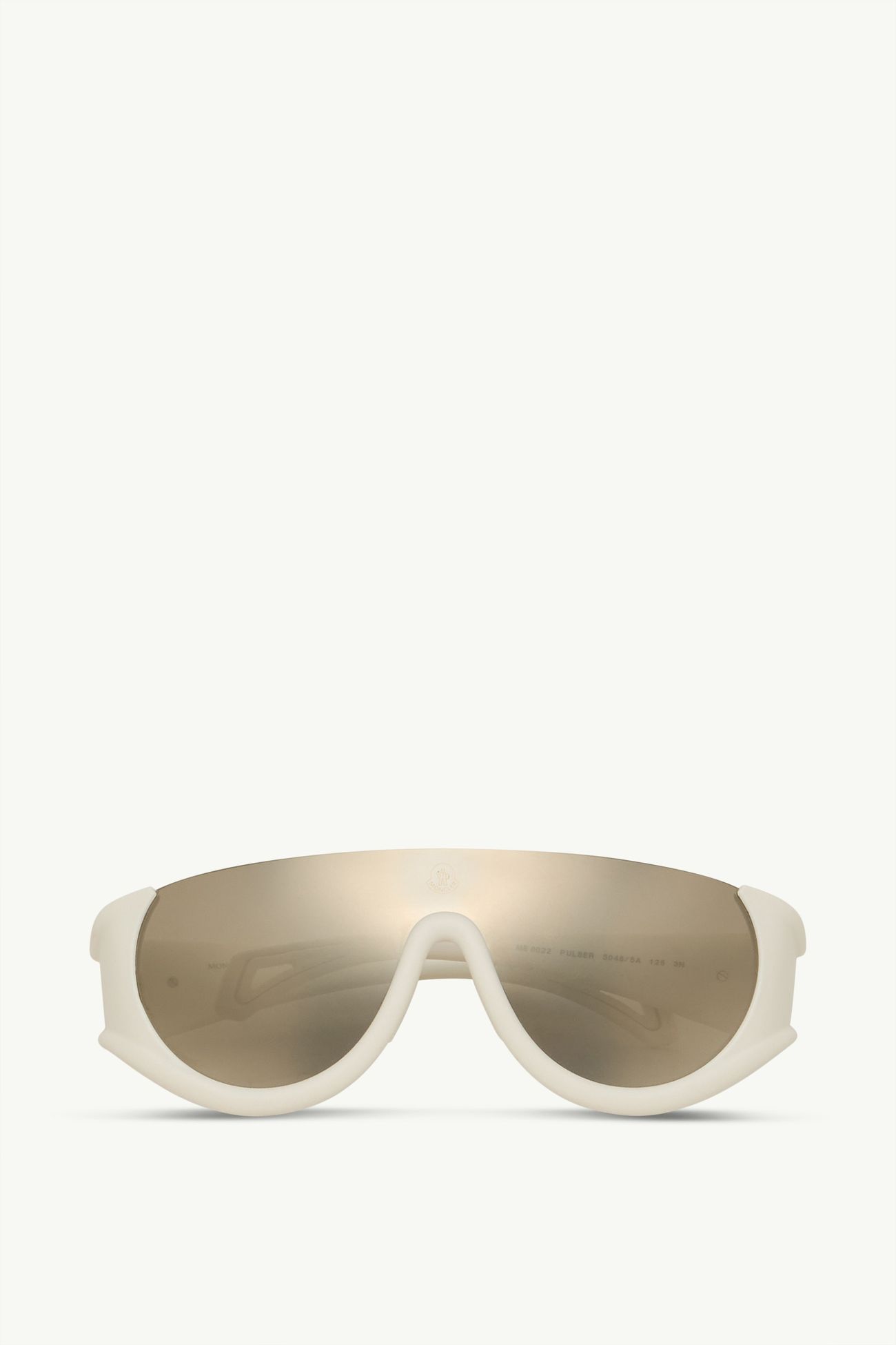 Pulser Wraparound Sunglasses Gender Neutral White Ivory Moncler 0