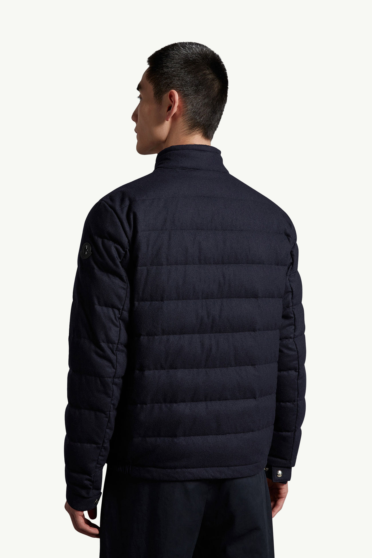 Acorus Short Down Jacket Men Blue Moncler 4