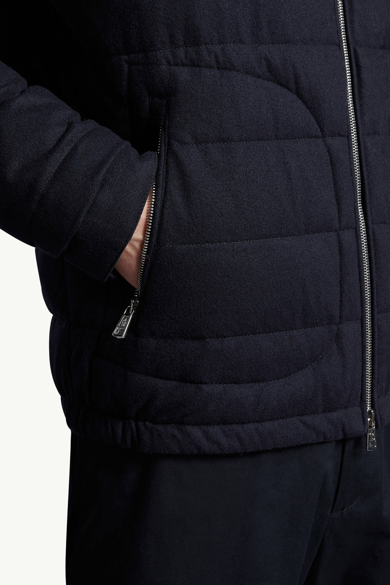 Acorus Short Down Jacket Men Blue Moncler 5