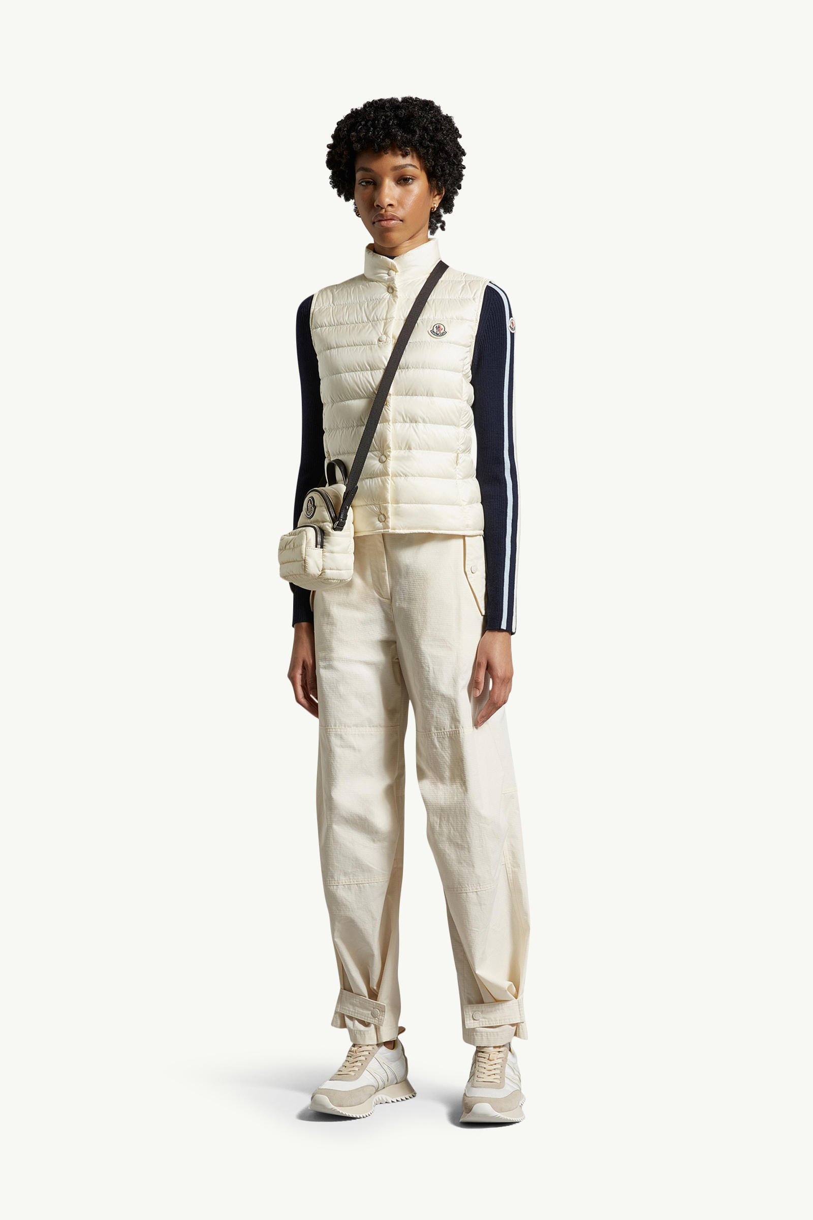 Liane Packable Down Gilet Women White Moncler 0