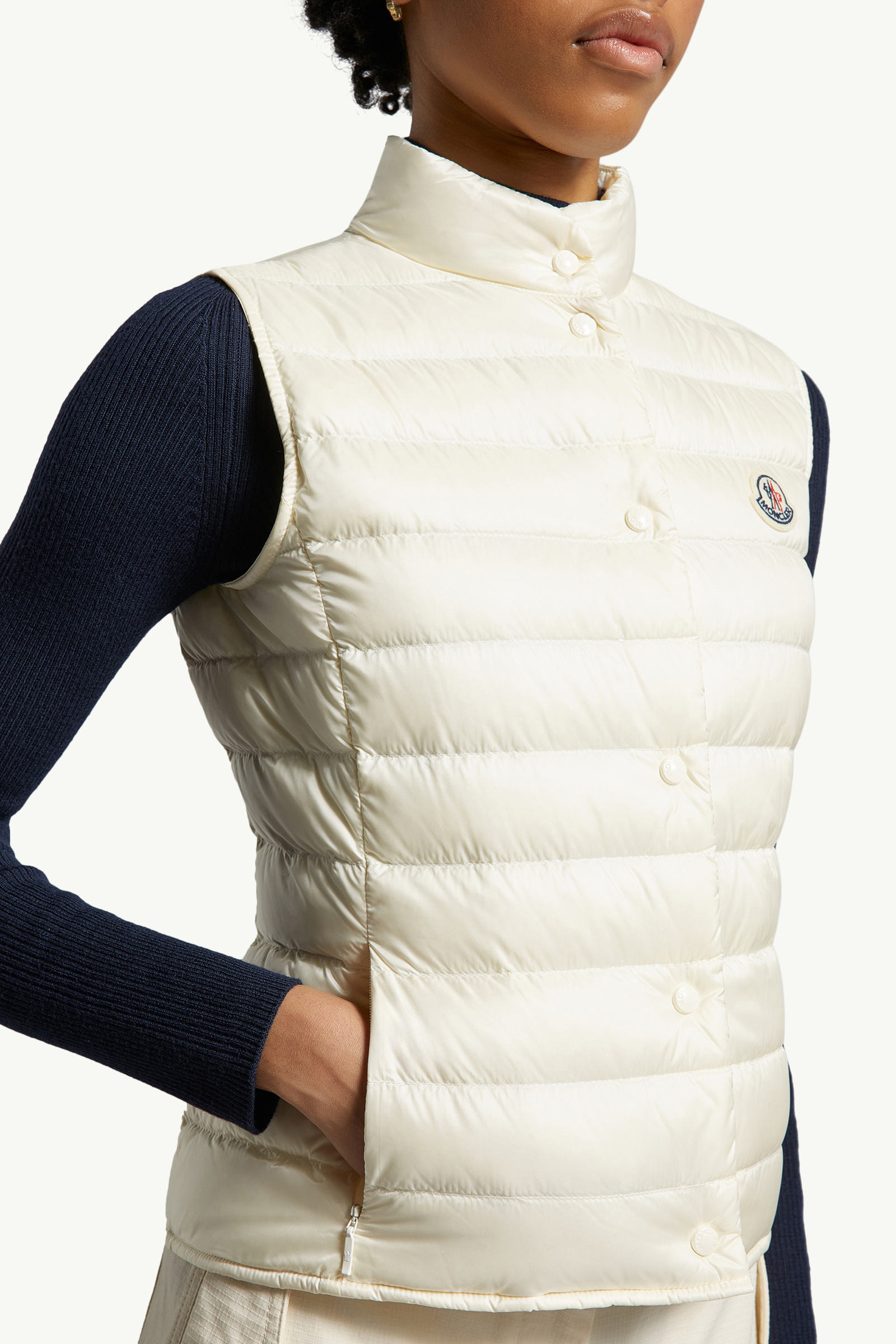 Liane Packable Down Gilet Women White Moncler 5