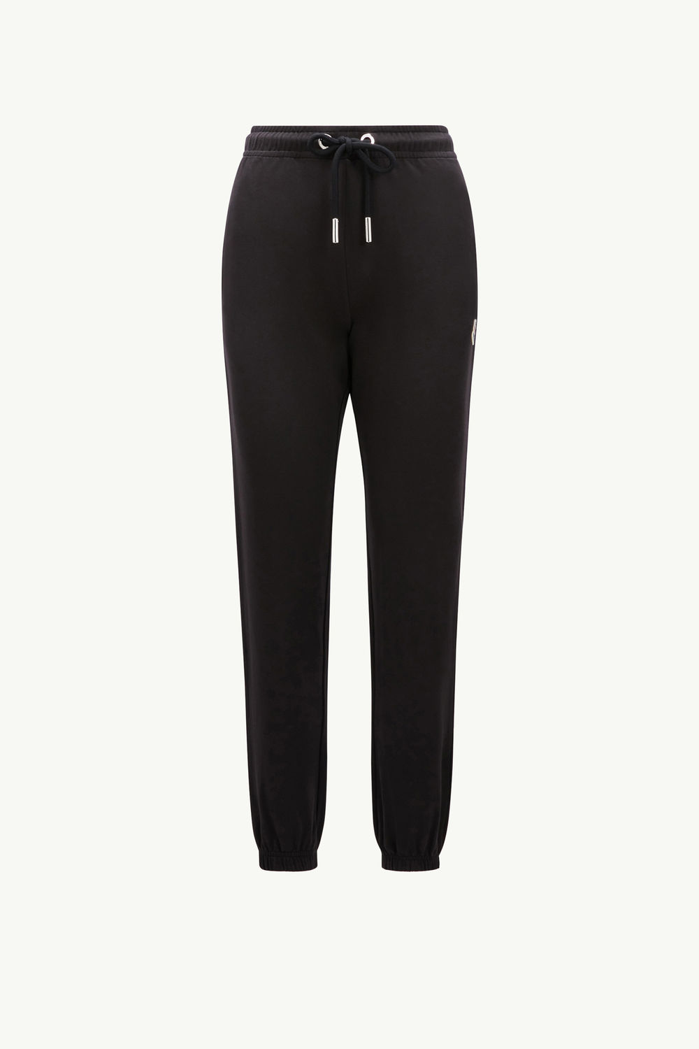Logo Patch Cotton trackpants Women Black Moncler 2