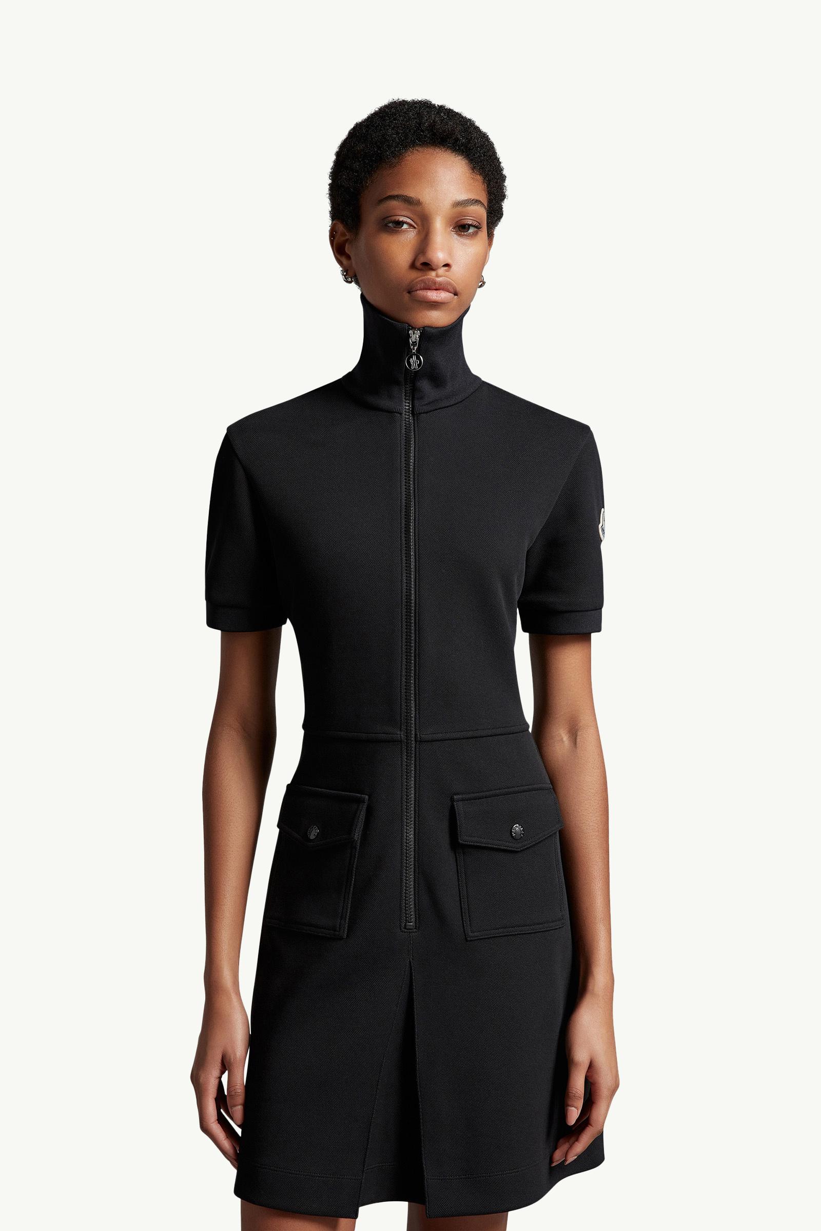 モンクレール ミニワンピ/ブラック レディース サイズM Black Polo Dress - Dresses for Women | Moncler US