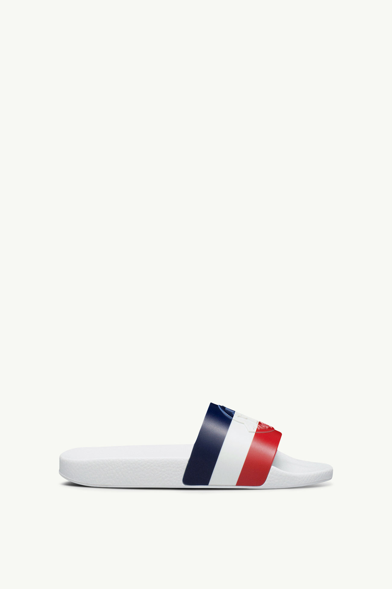 Basile Slides Men Optical White Moncler 0