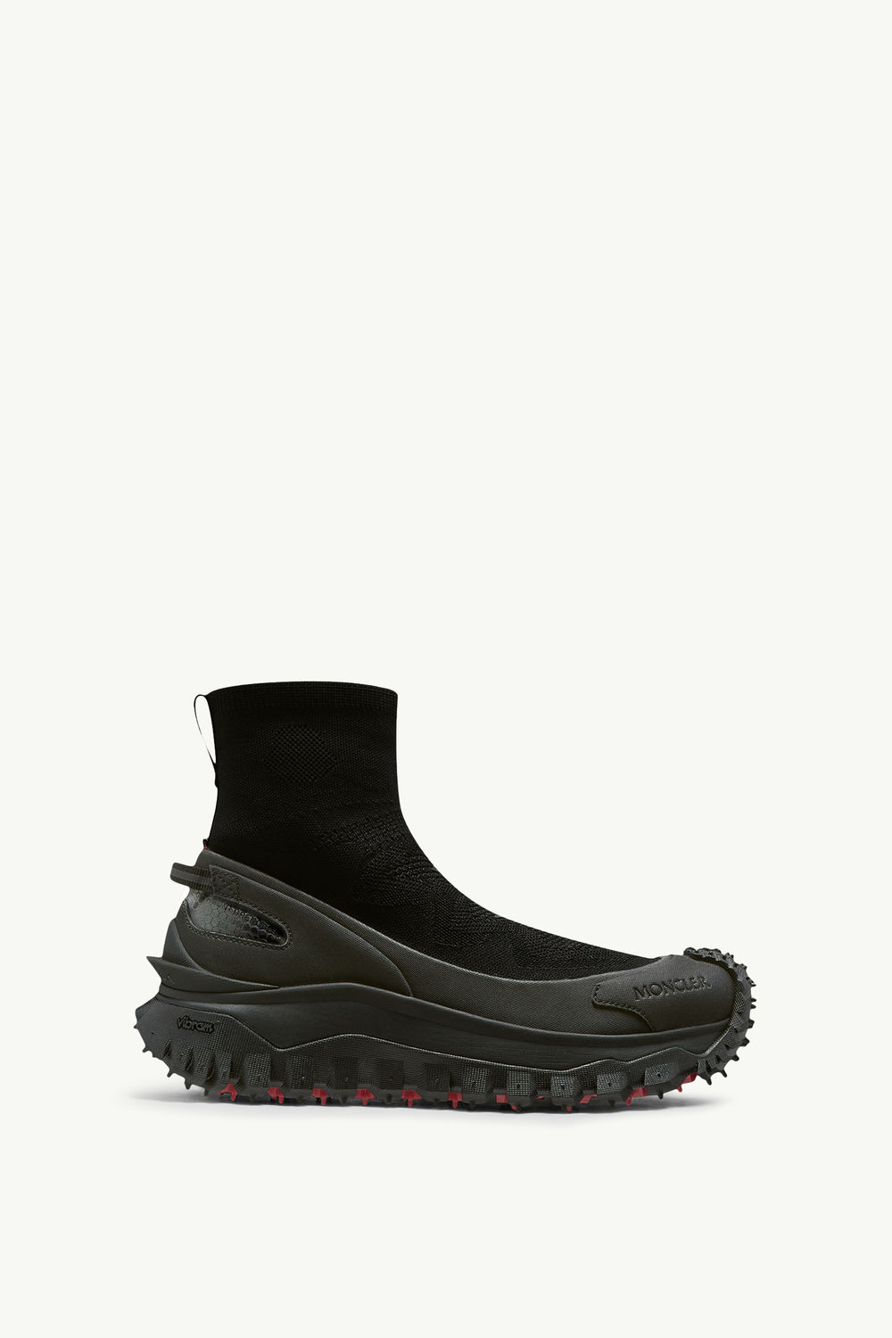 Trailgrip Knit High Top Sneakers Women Black Moncler 0