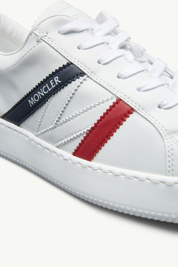 Monaco M Sneakers Women Blue & White & Red Moncler 4