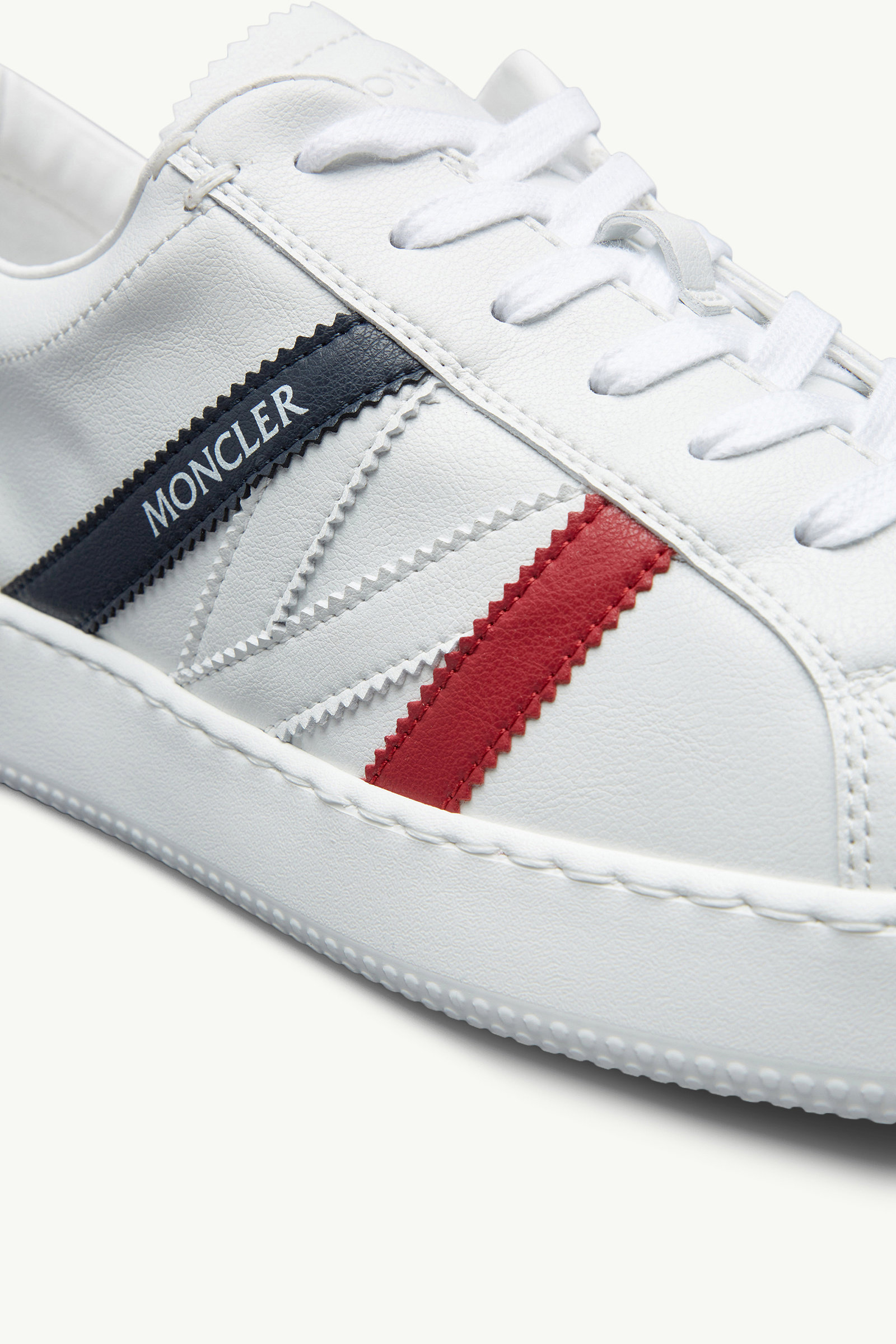 Monaco M Sneakers Women Blue & White & Red Moncler 4