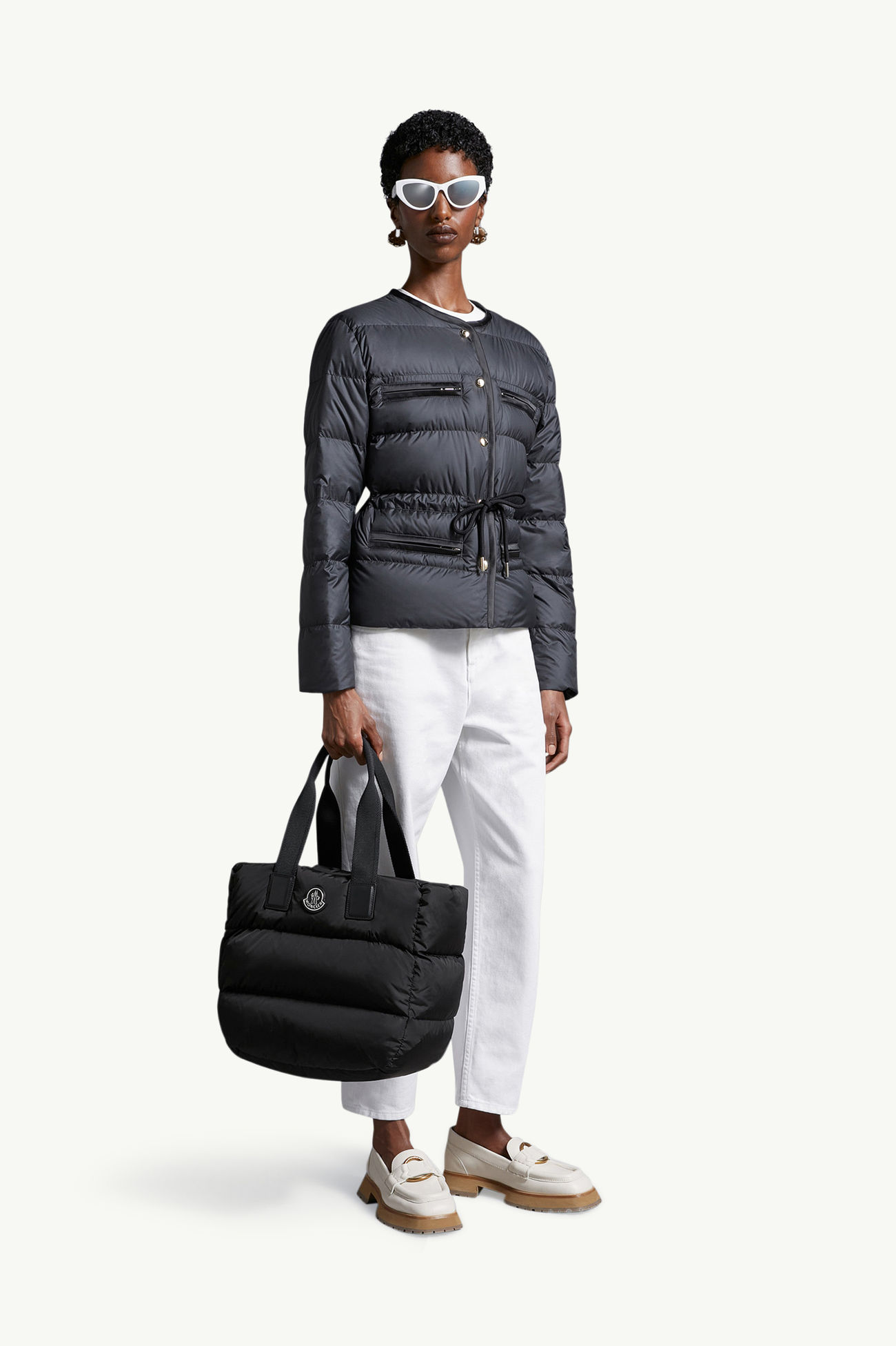 Caradoc Water-Repellent Tote Bag Women Black Moncler 1