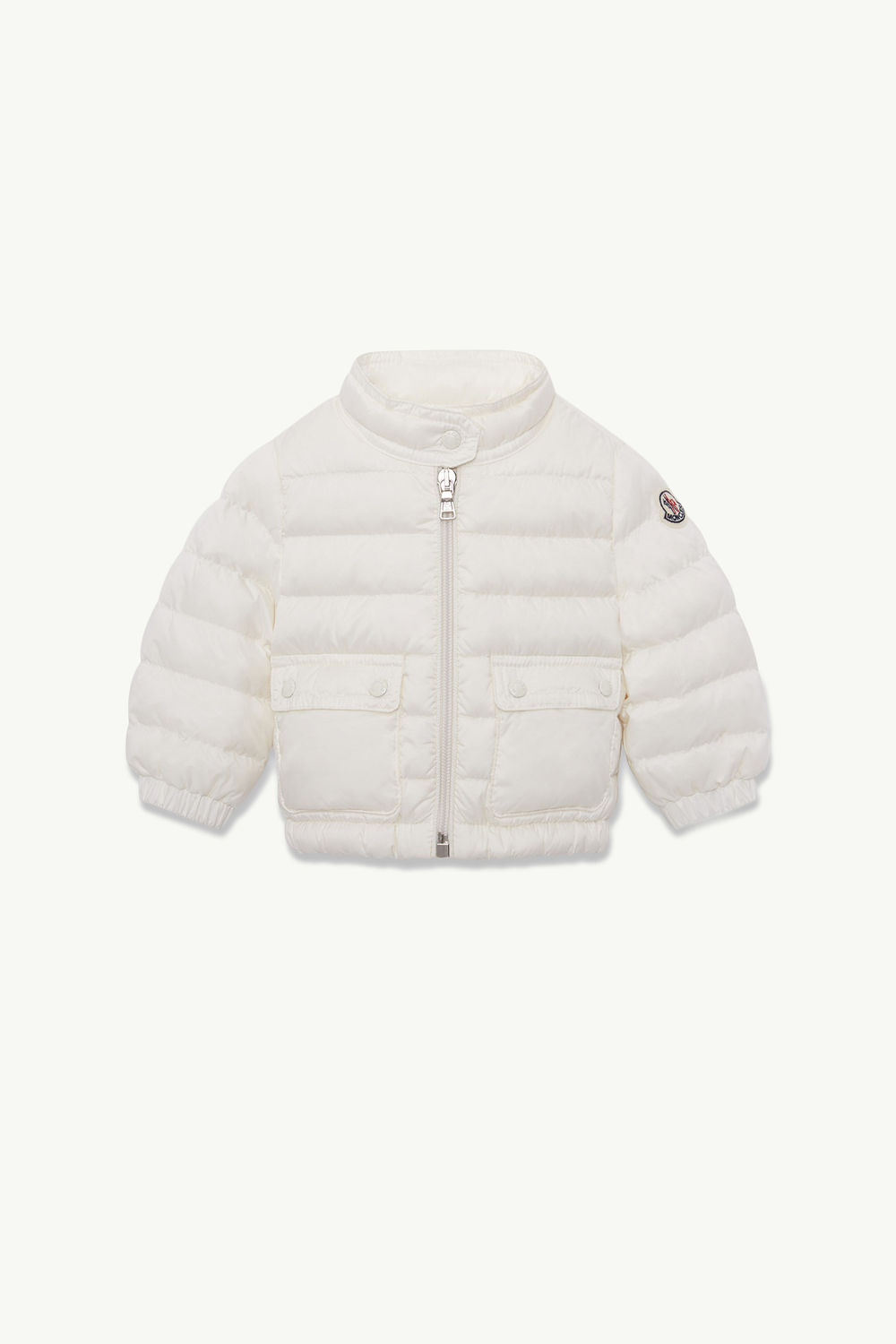 Lans Hooded Down Jacket Girl White Moncler 0