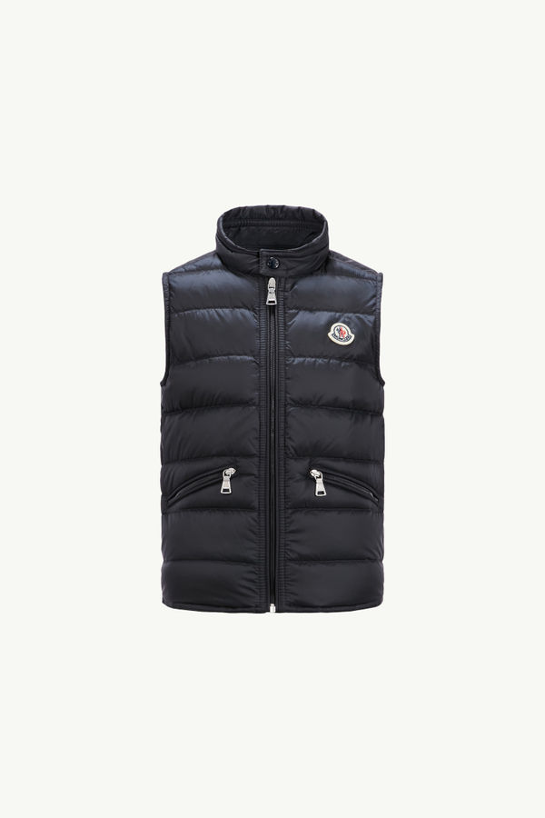 Gui Down gilet Boy Night Blue Moncler 0