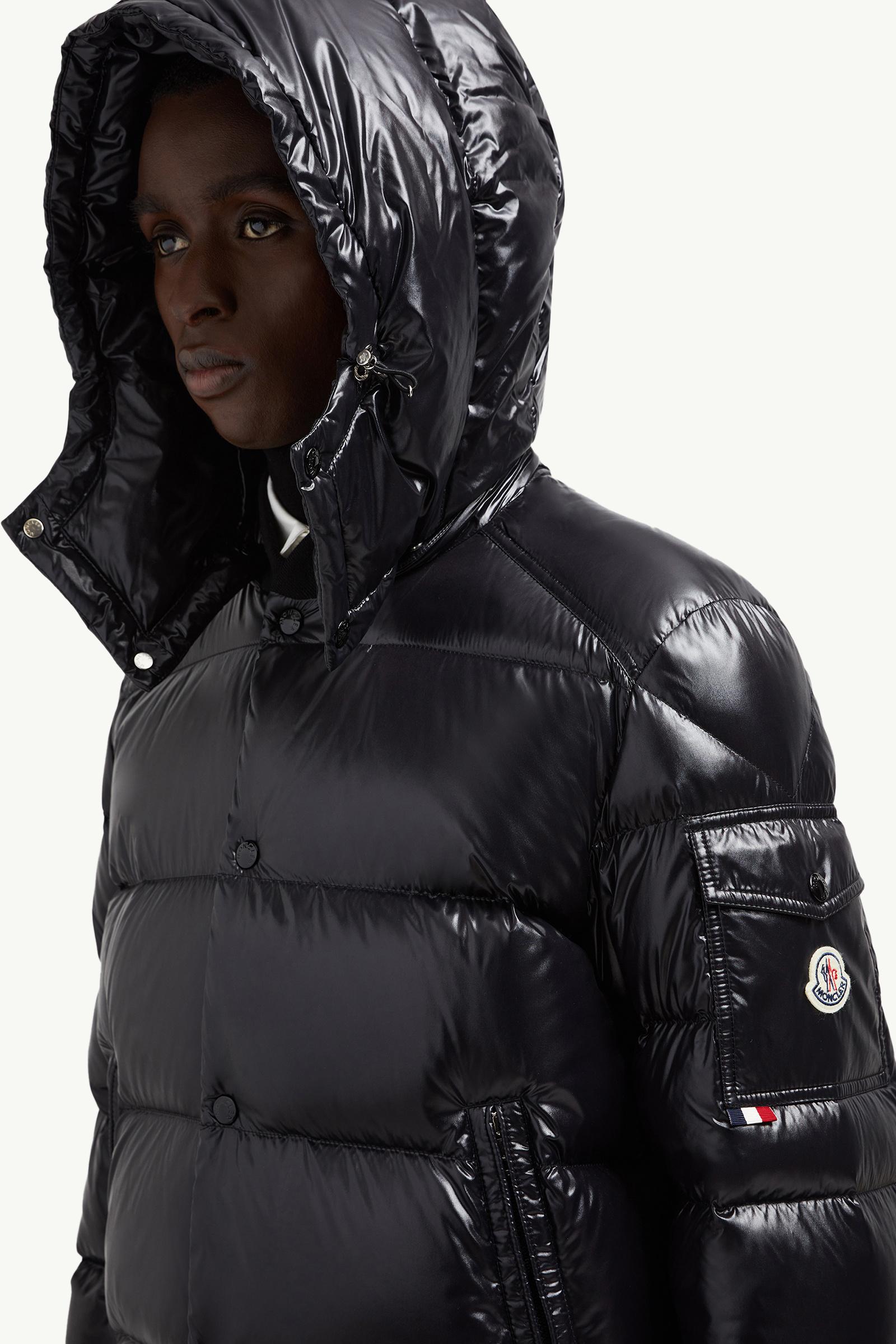 Maljasset Hooded Short Down Jacket Men Black Moncler 1