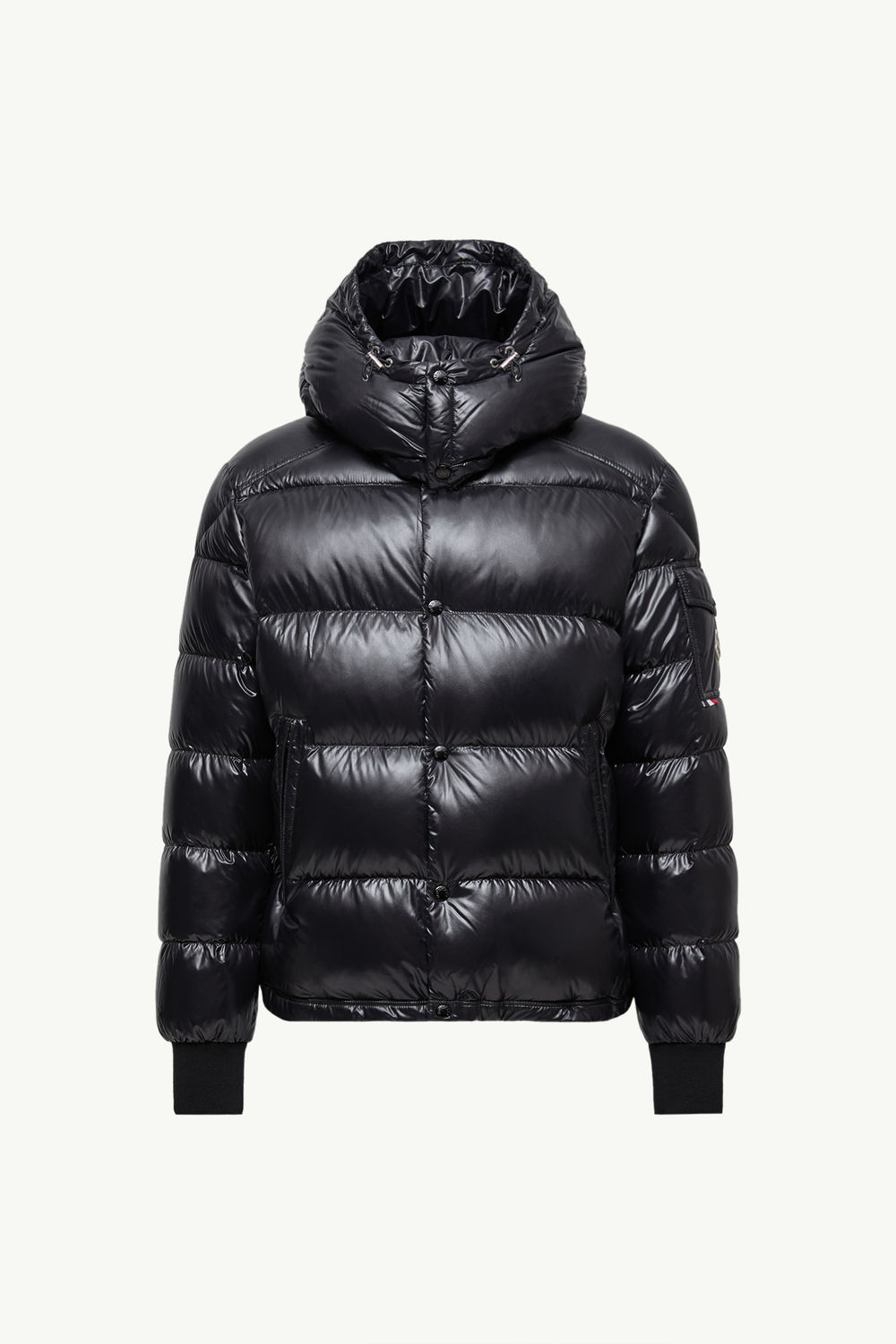 Maljasset Hooded Short Down Jacket Men Black Moncler 2