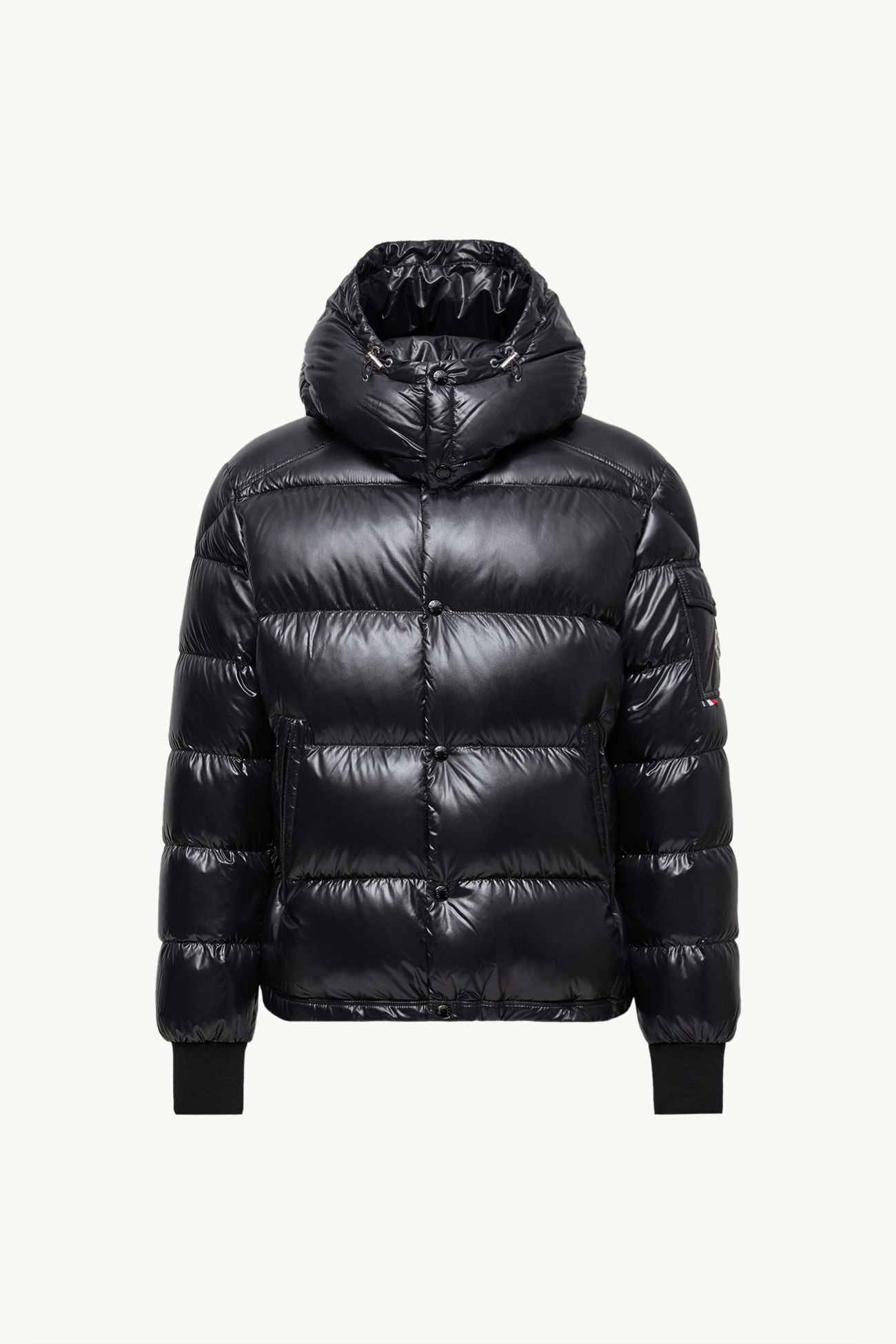 Maljasset Hooded Short Down Jacket Men Black Moncler 2