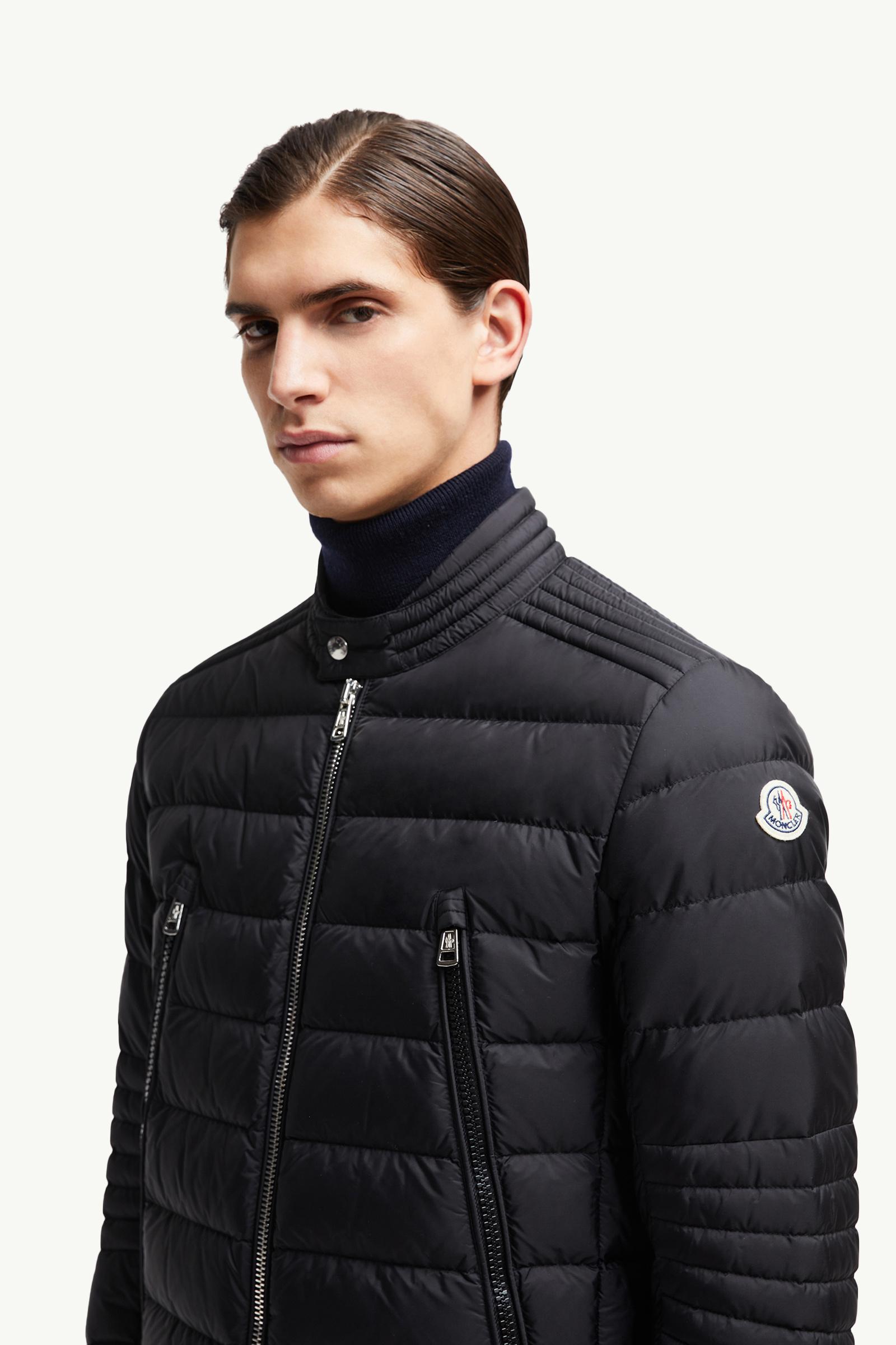 Amiot Biker-Daunenjacke Herren Schwarz Moncler 1