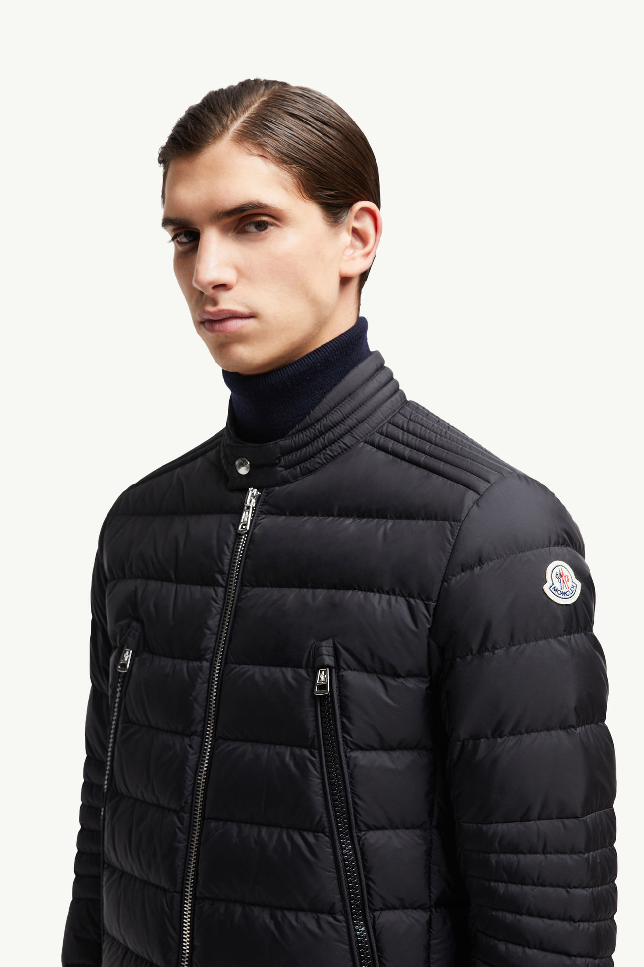 Amiot羽絨電單車外套 男士 黑色 Moncler 1
