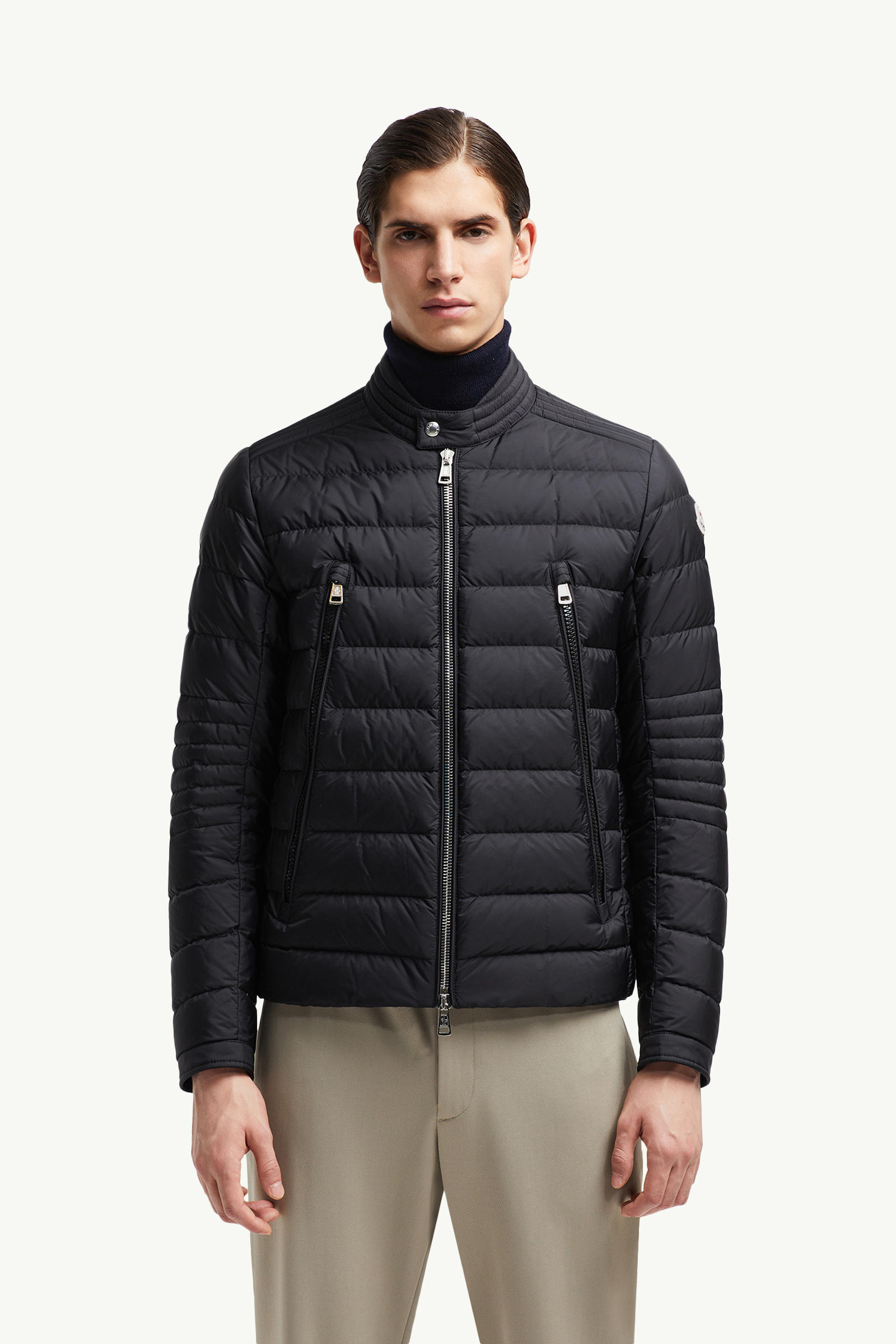 Amiot Biker-Daunenjacke Herren Schwarz Moncler 3