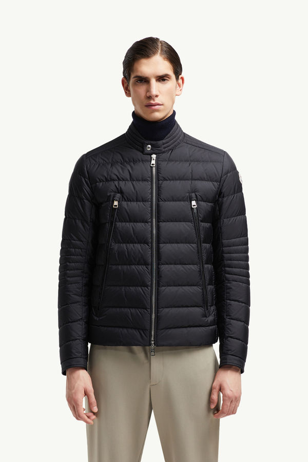 Amiot Down Biker Jacket Men Black Moncler 3