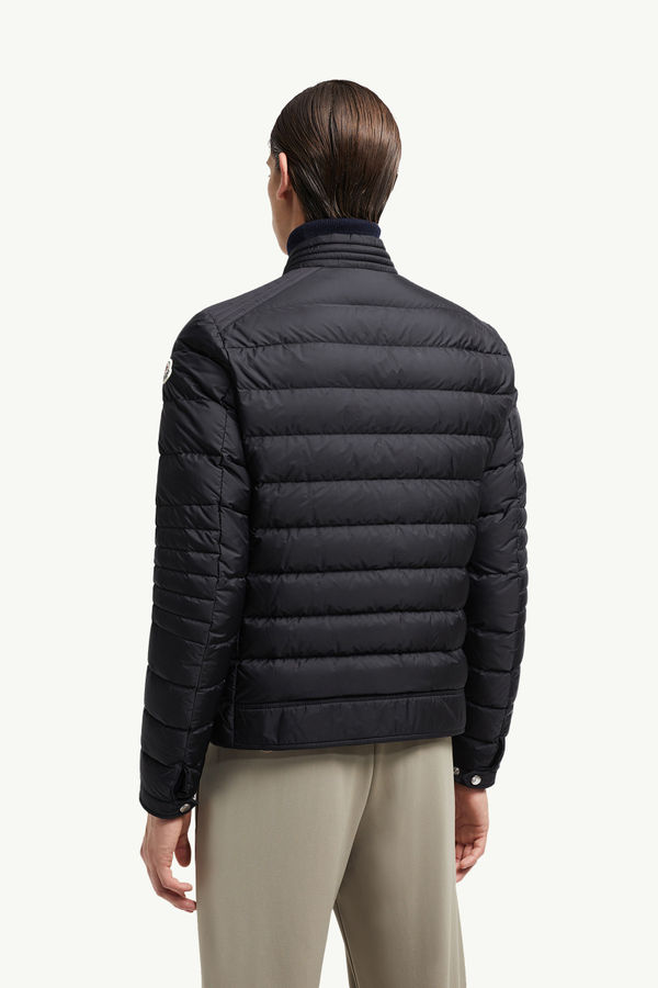 Amiot Down Biker Jacket Men Black Moncler 4