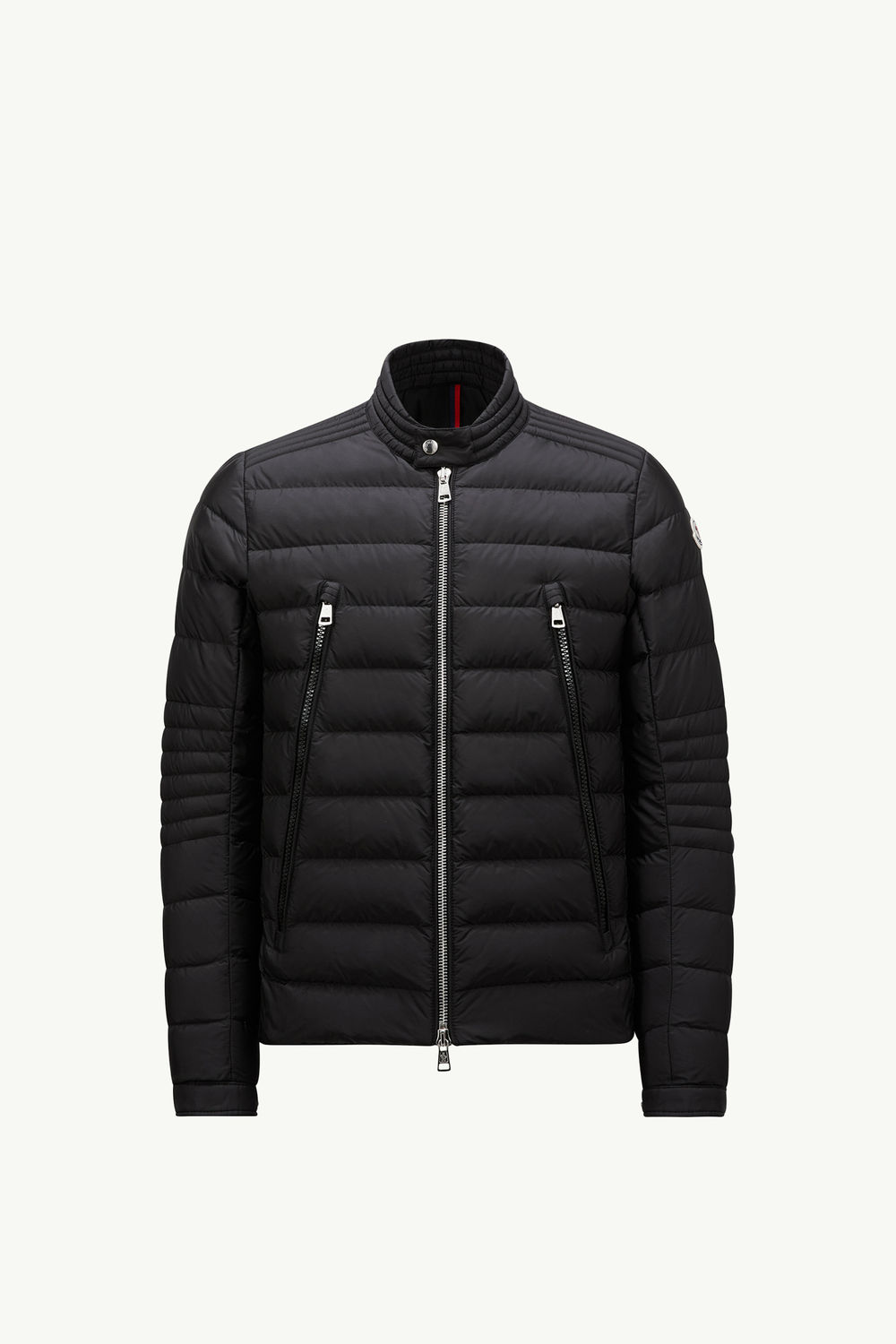 Amiot Down Biker Jacket Men Black Moncler 2