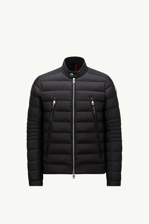 Amiot Down Biker Jacket Men Black Moncler 2
