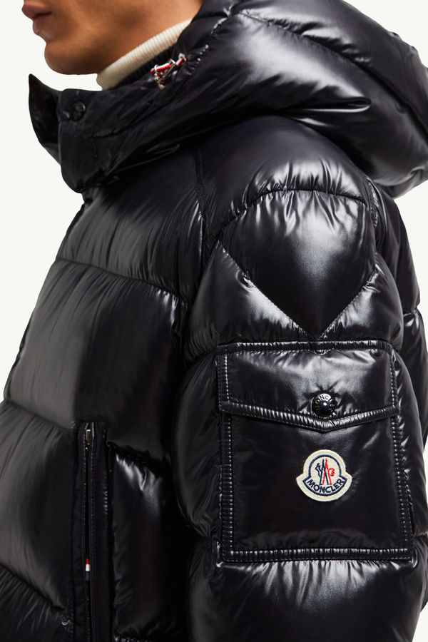Chiablese Hooded Short Down Jacket Men Black Moncler 6