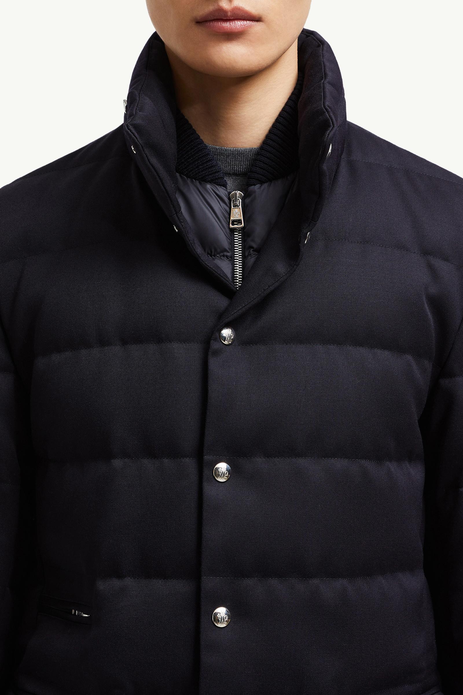 極美品❢MONCLER ネイビー 軽量アウター　スプリングコート　ブルゾン　1 ネイビーブルー Moncler Mayaショートダウンジャケット