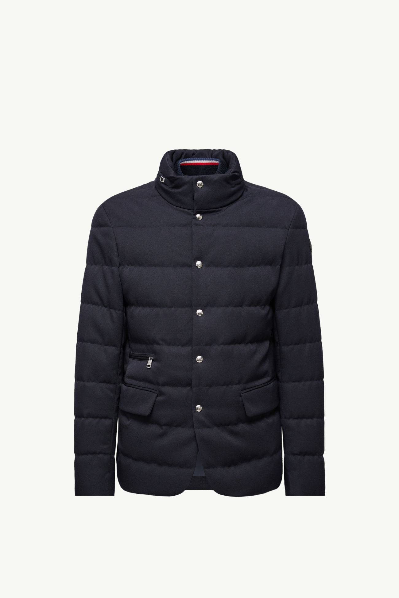 Bess 후드 울 쇼트 다운 재킷 남성 네이비 블루 Moncler 2