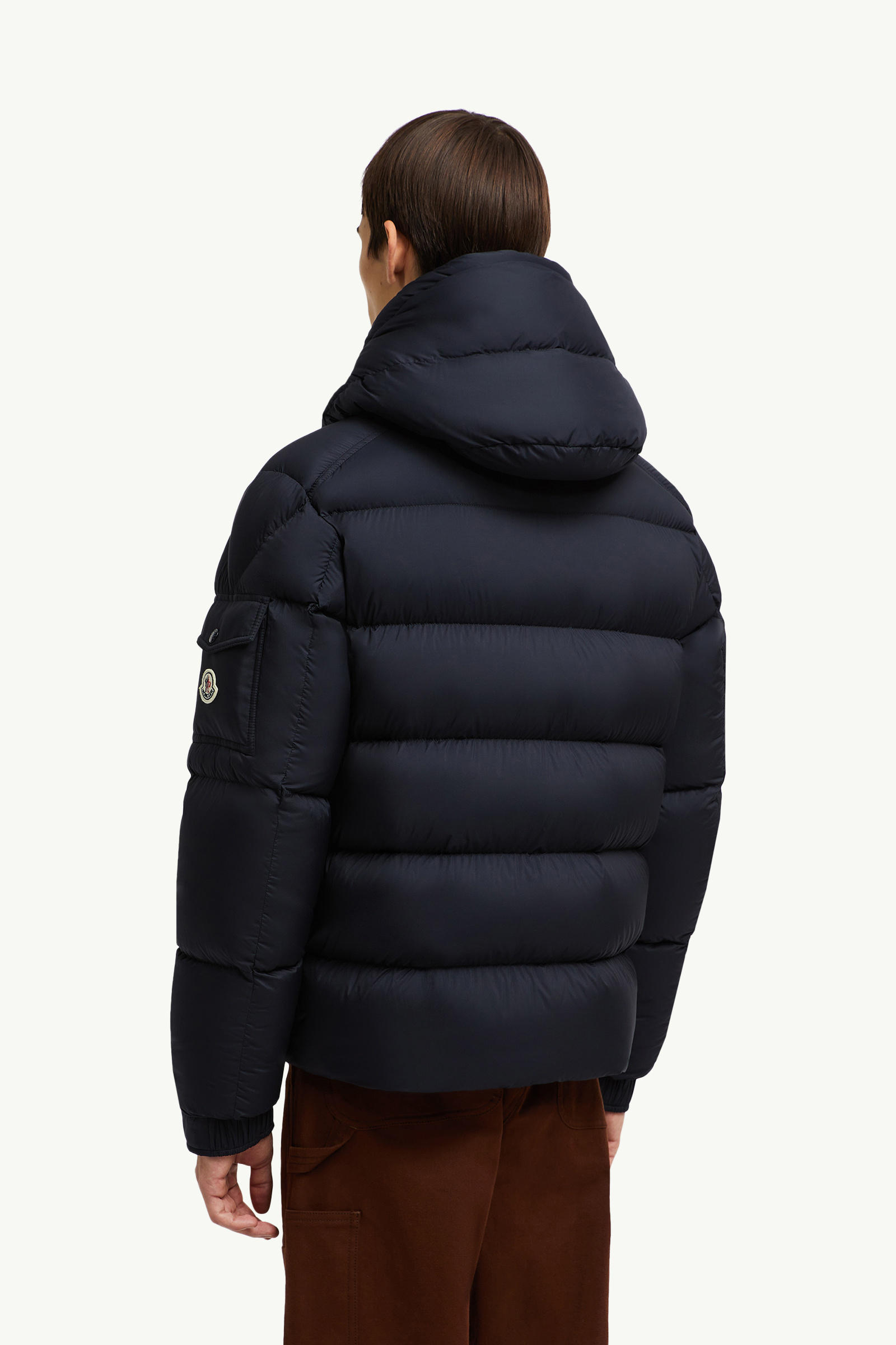 Vezere Hooded Short Down Jacket Men Night Blue Moncler 4