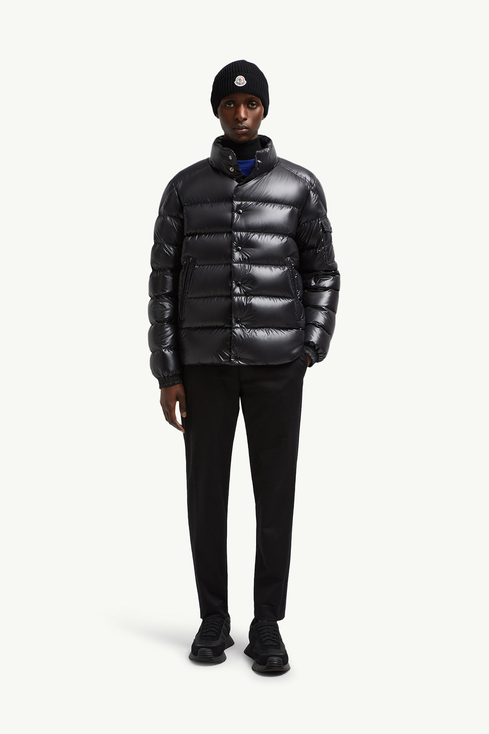 Lule Short Down Jacket Men Black Moncler 0