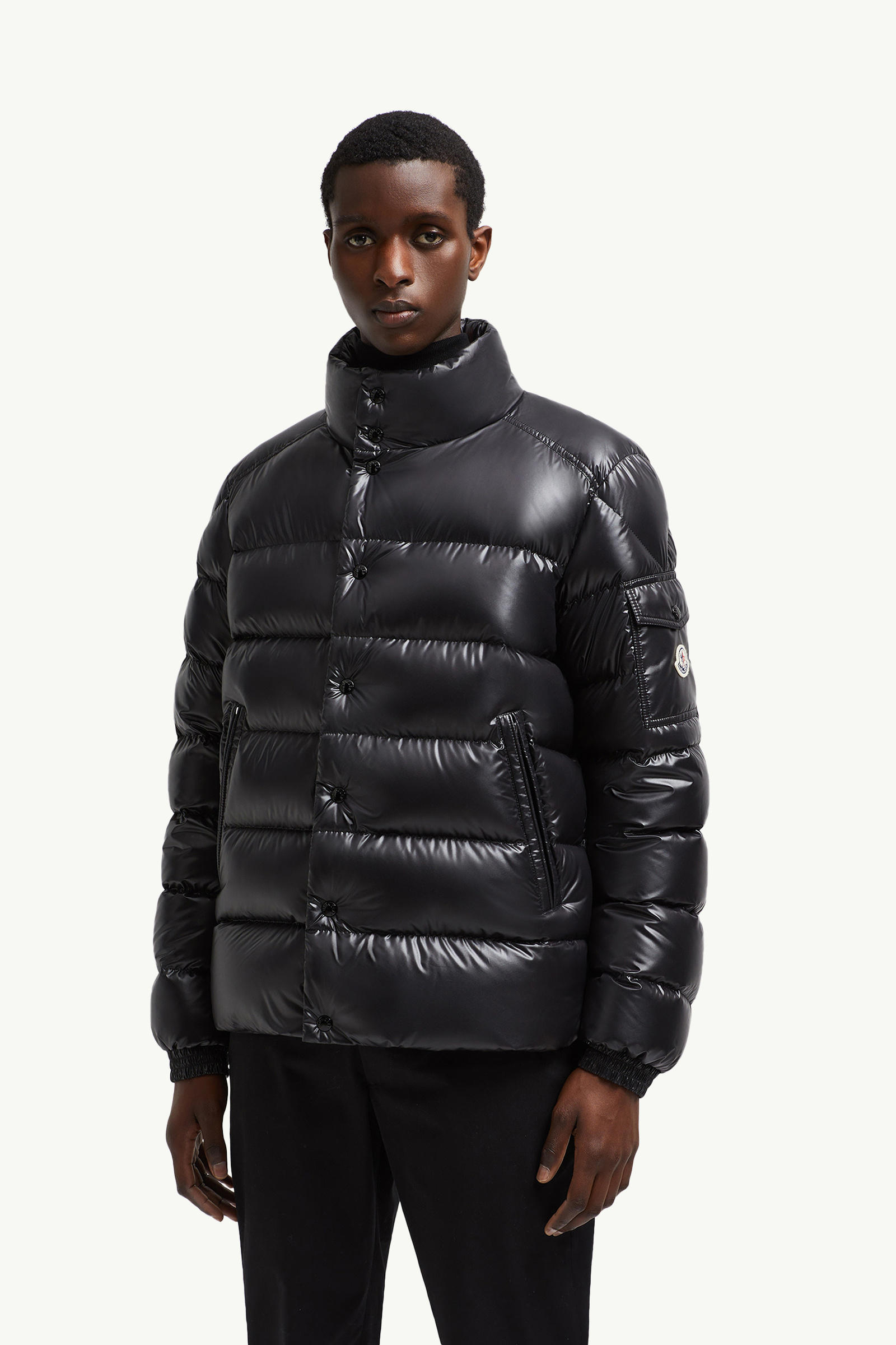 Lule Short Down Jacket Men Black Moncler 3
