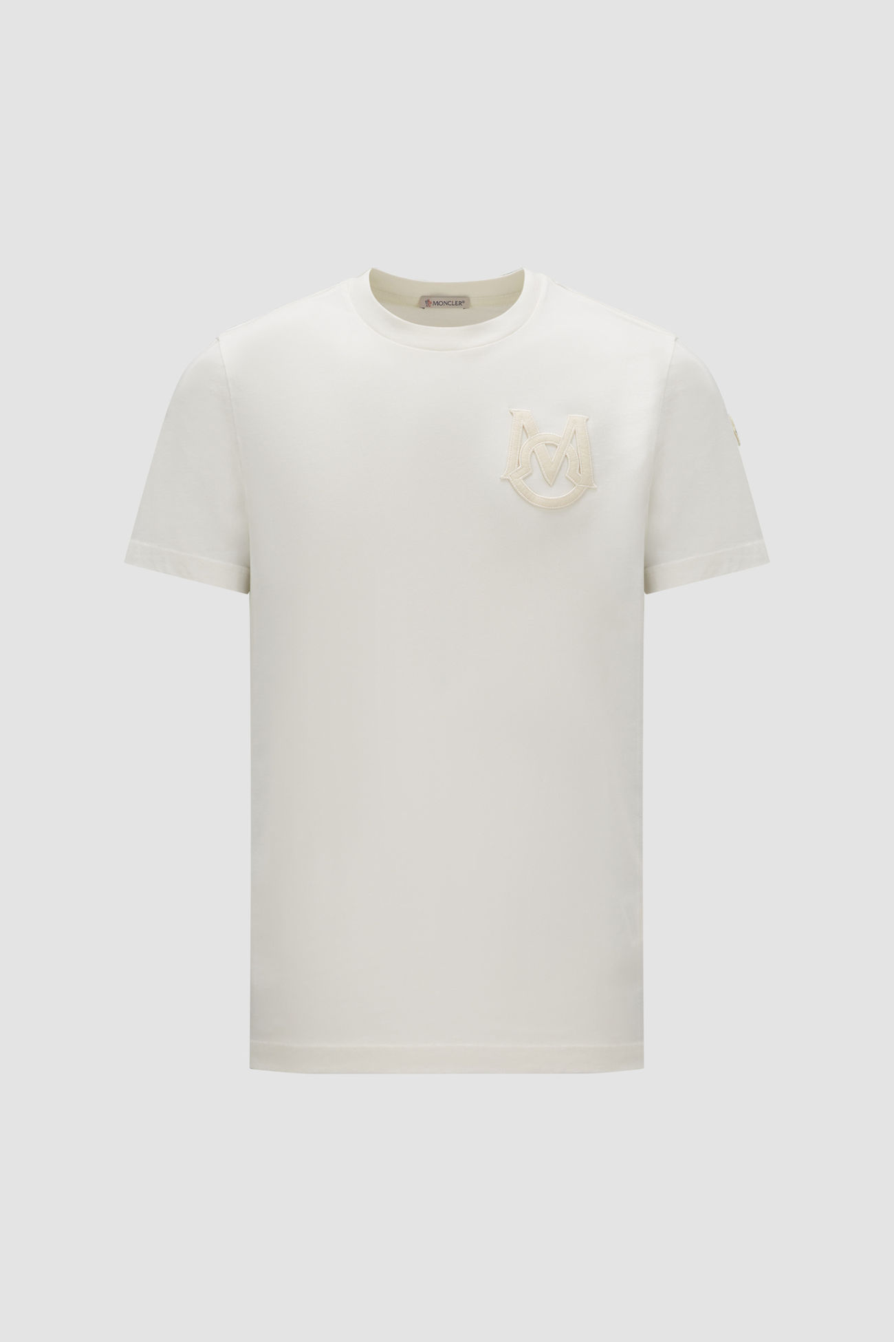 Monogram Cotton T-Shirt Men Off White Moncler 0