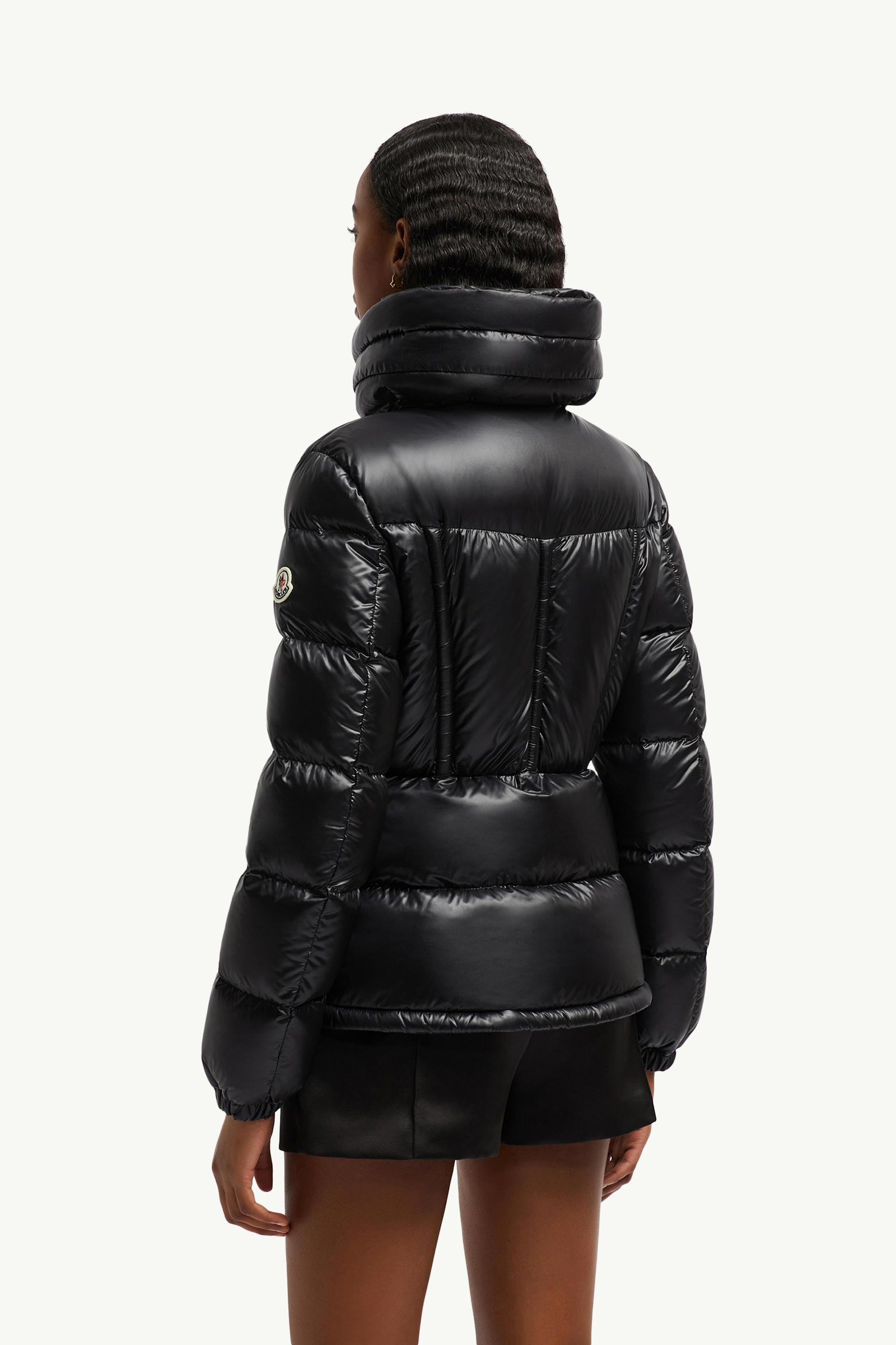 Douro Hooded Short Down Jacket Women Black Moncler 4