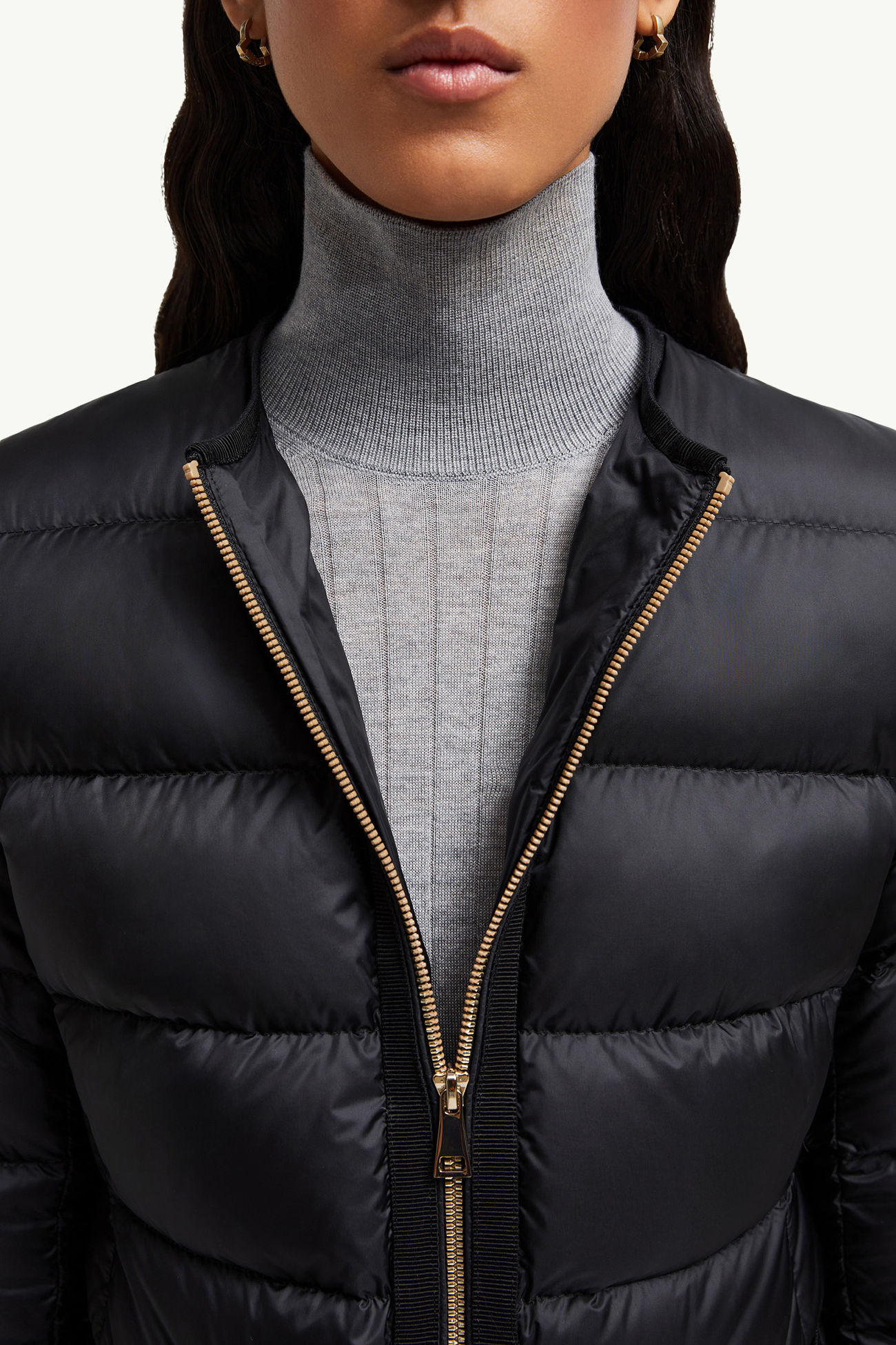 Laurineショートダウンジャケット レディース ブラック Moncler 6