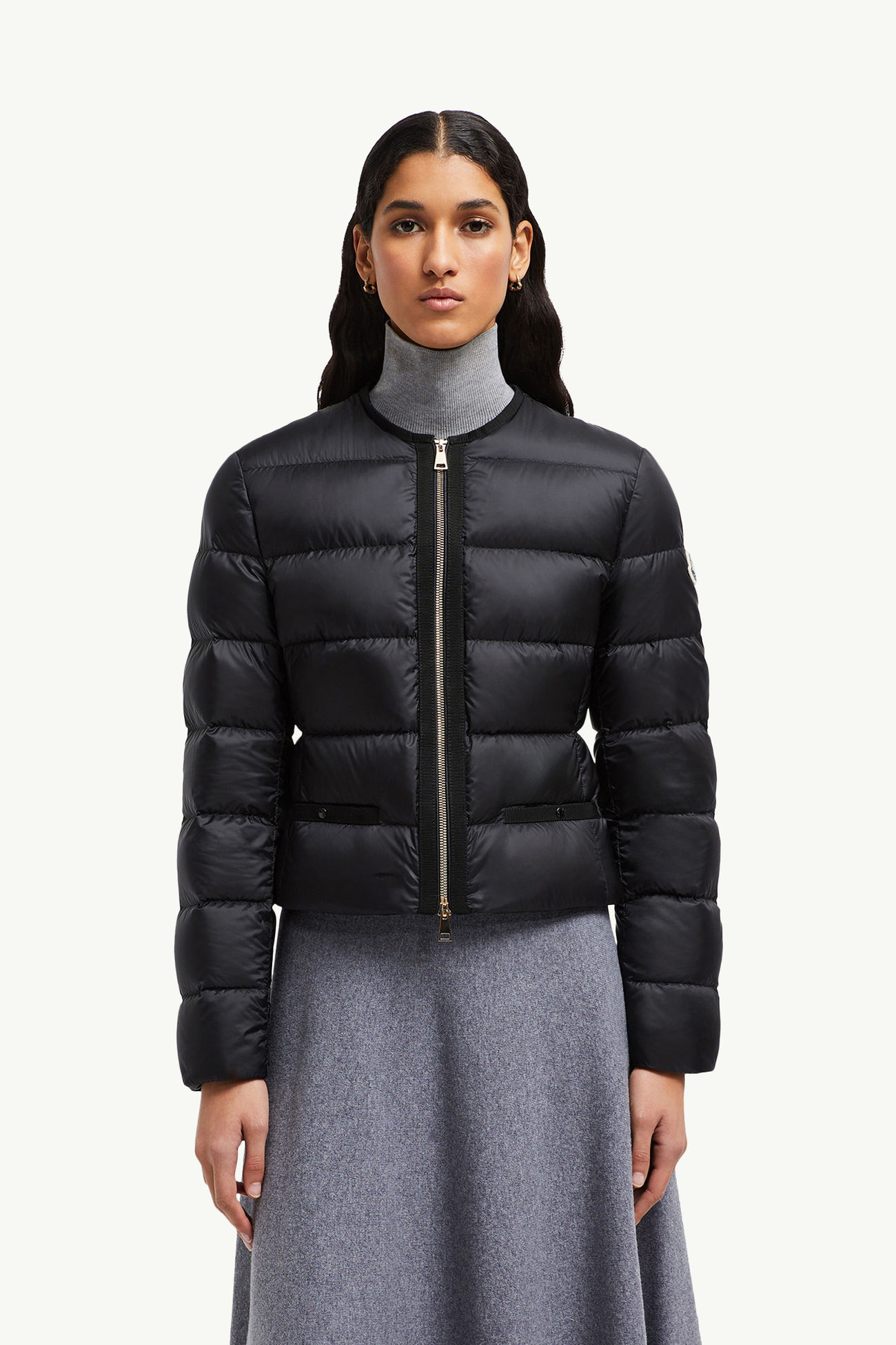 Plumífero corto Laurine Mujer Negro Moncler 3