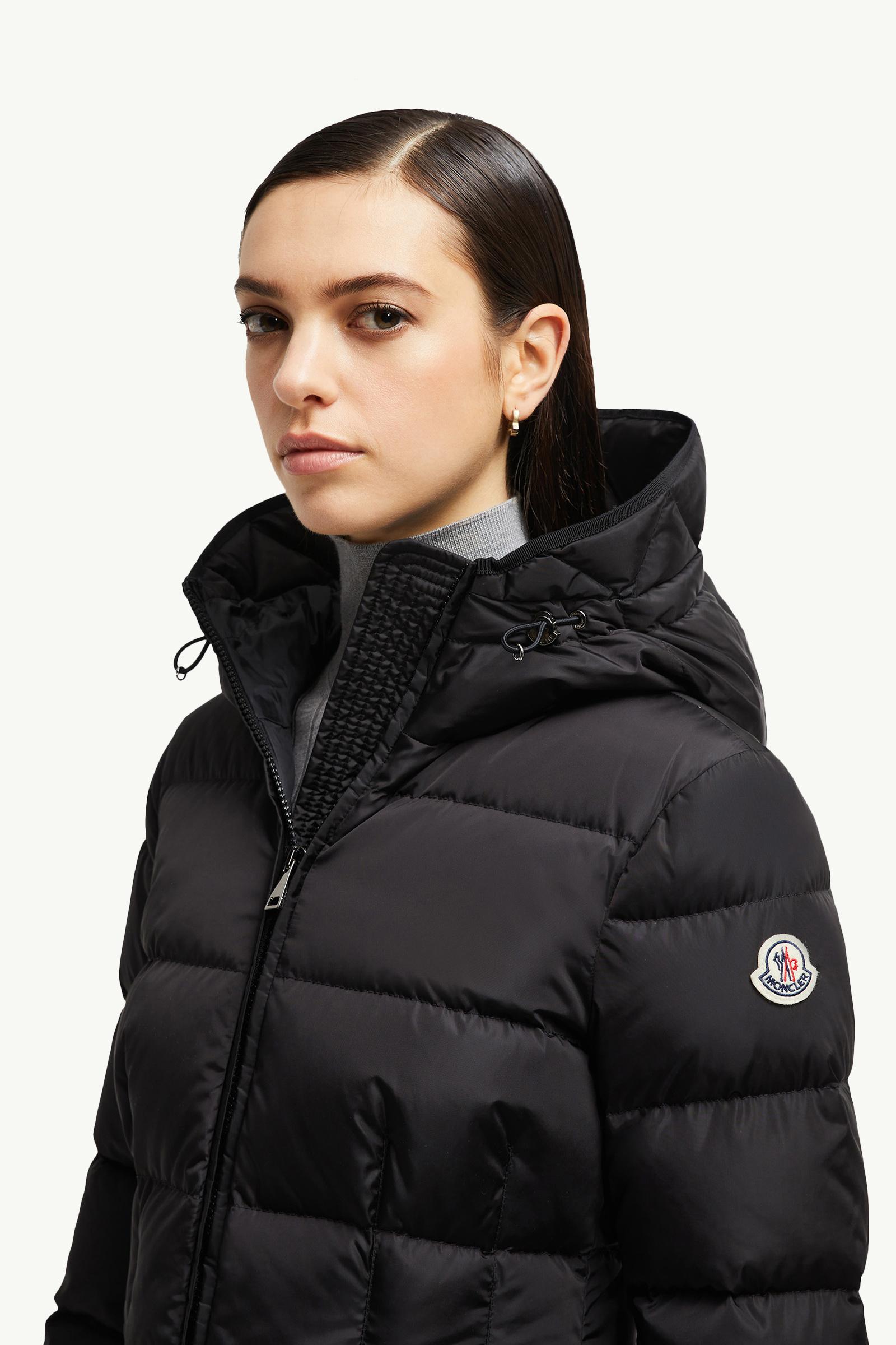 MONCLER AVOCE ショートダウンジャケット ブラック Black Avoce Hooded Short Down Jacket - Short Down Jackets for