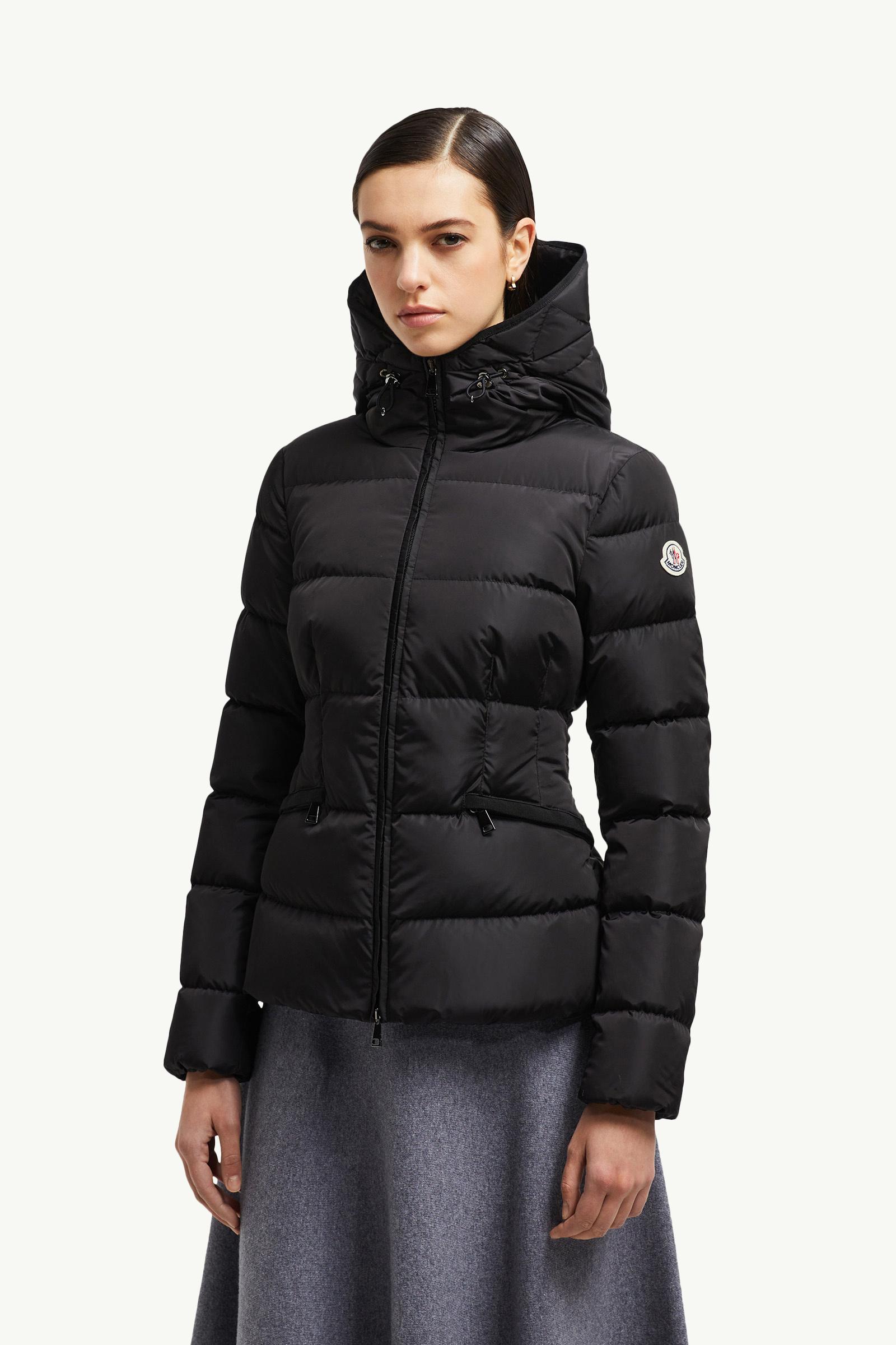 Black Avoce Hooded Short Down Jacket - Short Down Jackets for