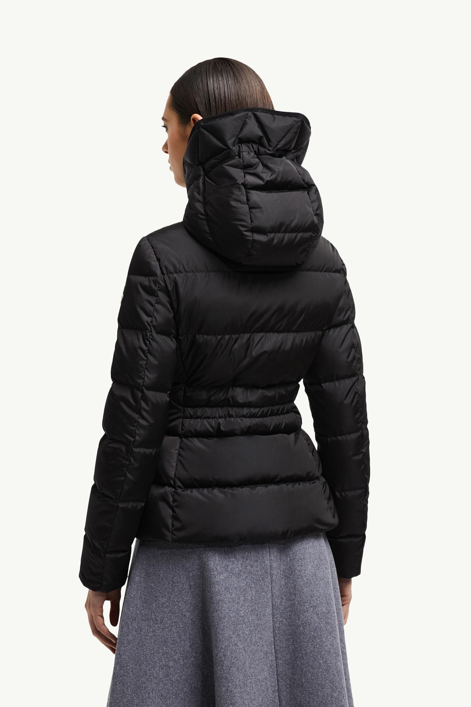 Black Avoce Hooded Short Down Jacket - Short Down Jackets for