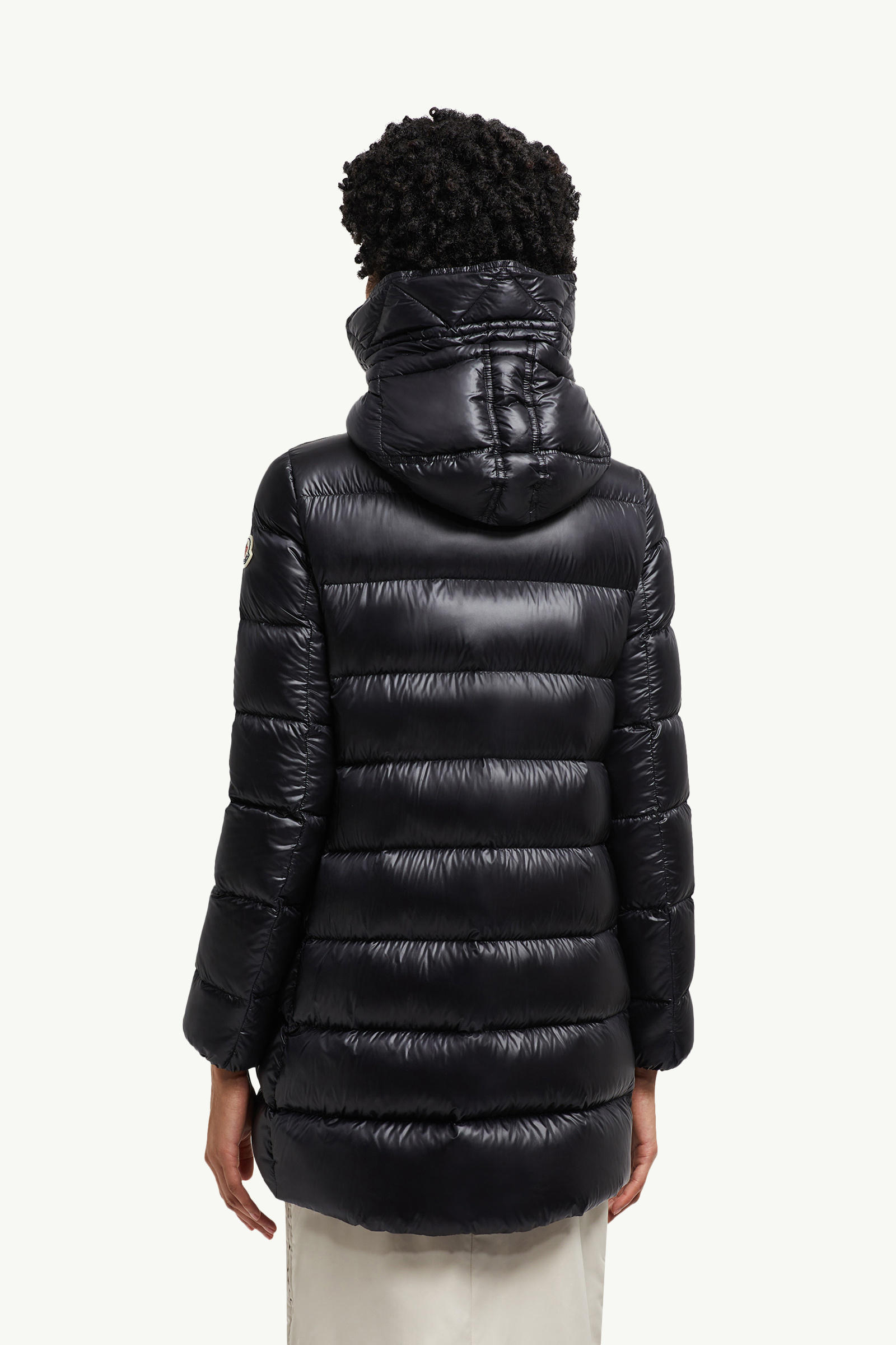 Suyen连帽中长款羽绒夹克外套 女士 黑色 Moncler 4