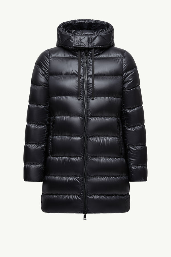Suyen Hooded Mid-Length Down Jacket Women Black Moncler 2
