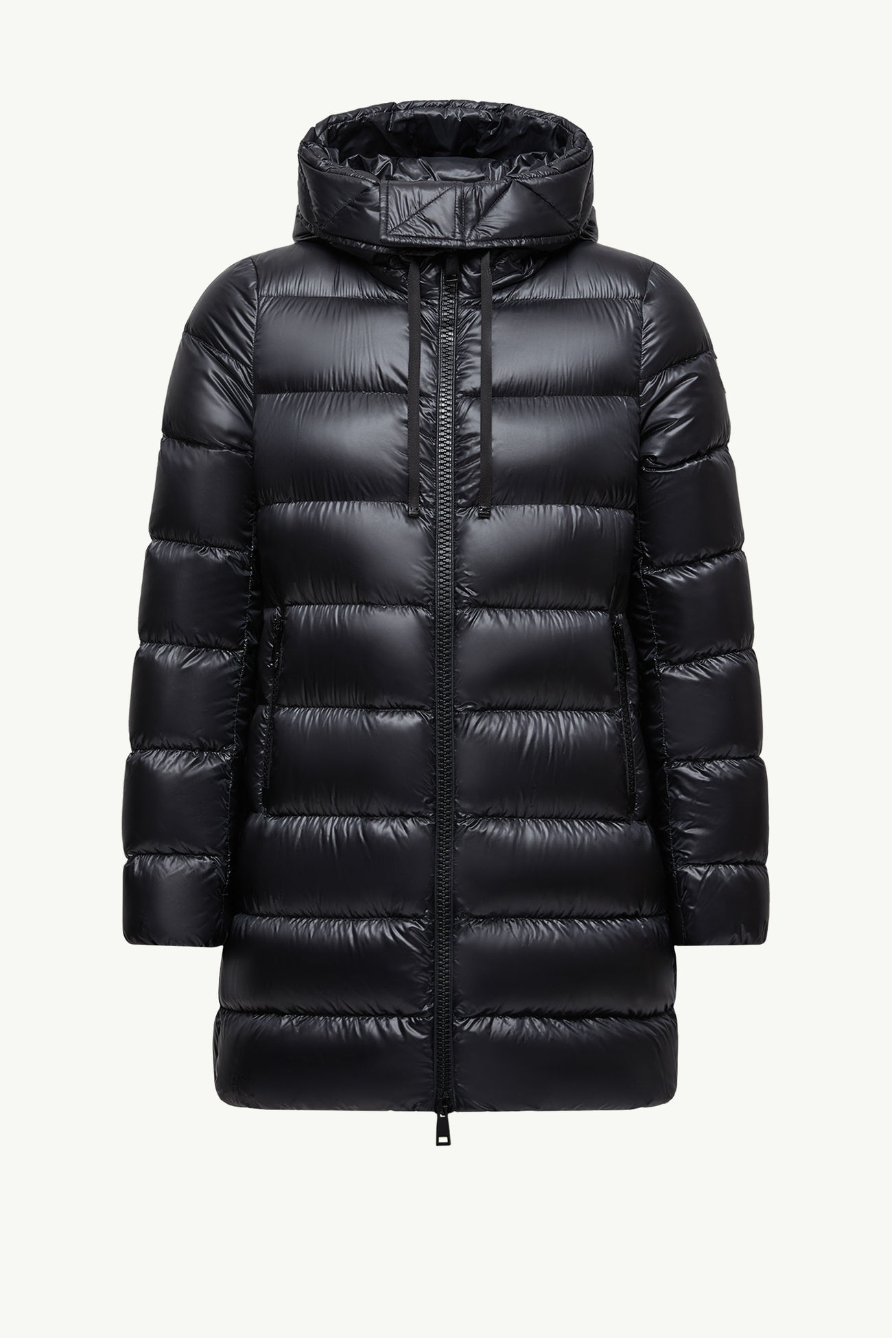 Plumífero de largo medio con capucha Suyen Mujer Negro Moncler 2