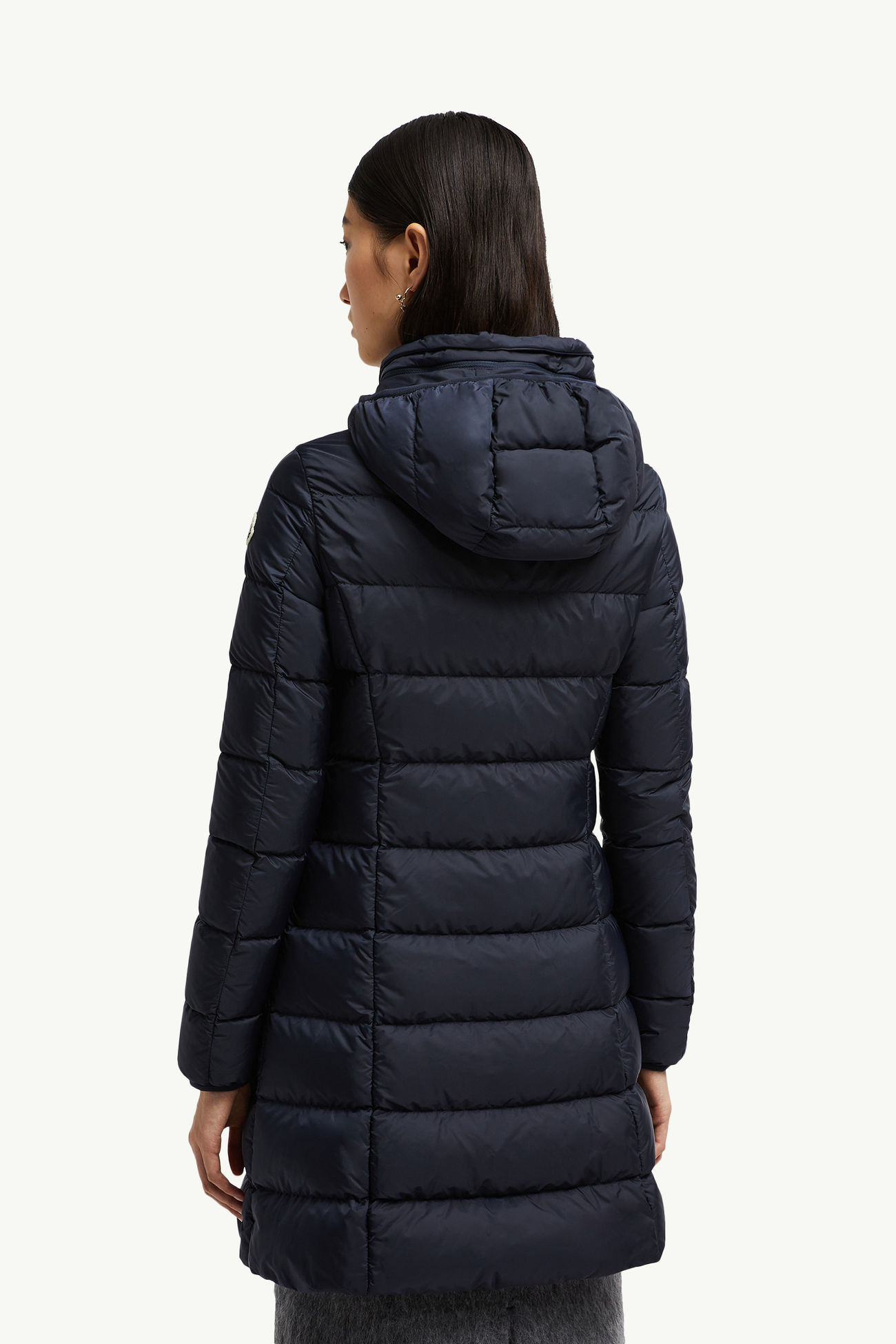 Gie連帽長身羽絨外套 女士 夜藍色 Moncler 4