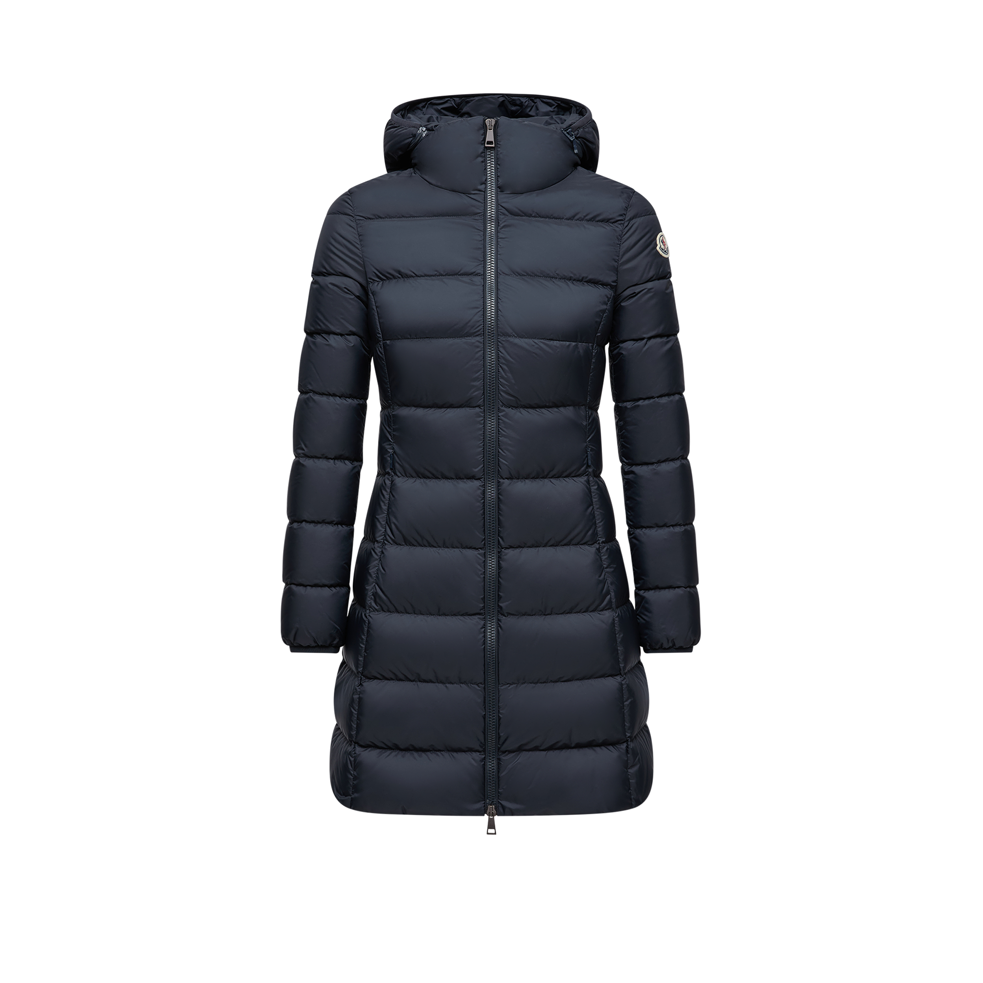 MONCLER COLLECTION Gie Kapuzen-Daunenmantel Damen Blau Größe 00 - Wasserdichtes Daunenmantel für Stadt und Berg - 100% Polyamid Außenmaterial - Image 1