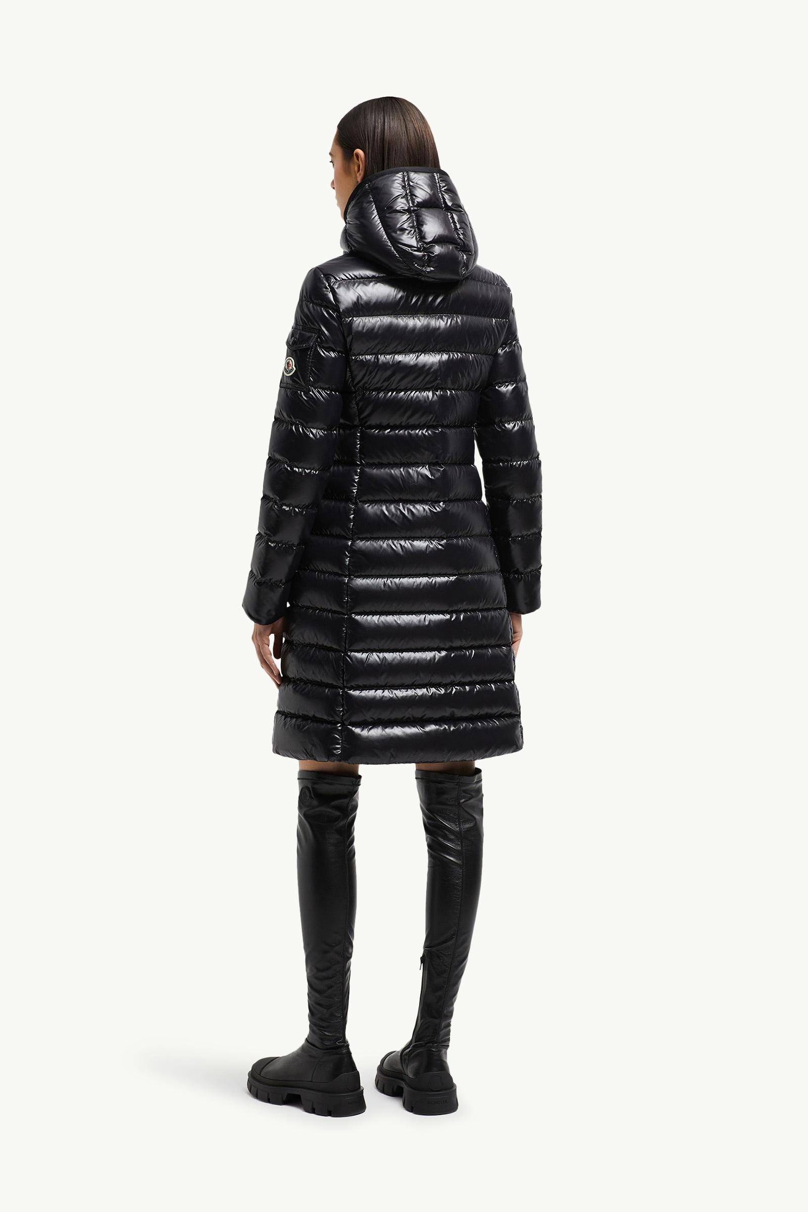 Black Moka Long Down Jacket - Long Down Jackets for Women