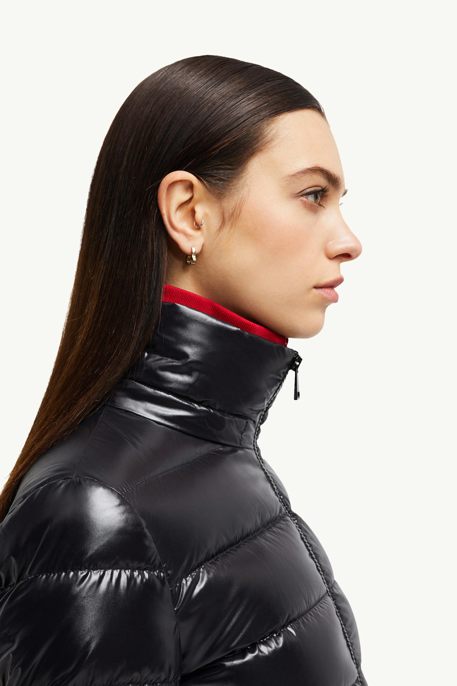 Moka Long Down Jacket Women Black Moncler 6