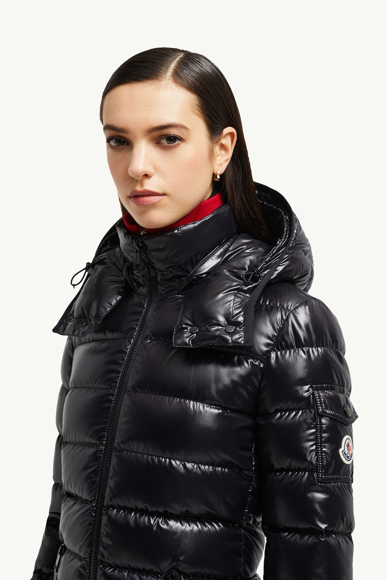 Plumífero largo Moka Hombre Negro Moncler 1
