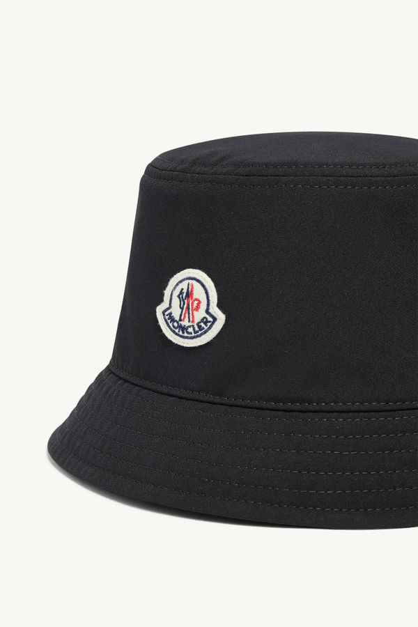 Cotton Blend Bucket Hat Women Black Moncler 2