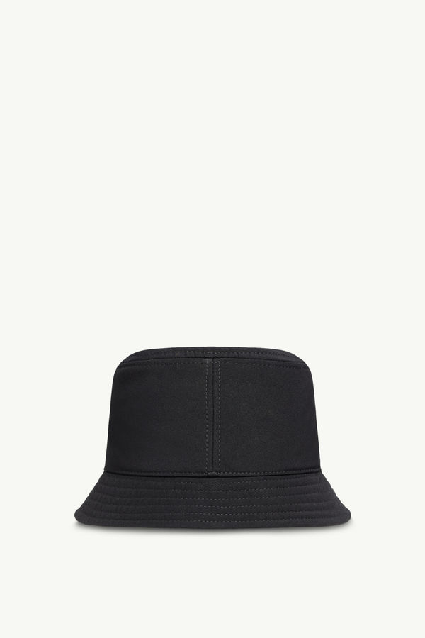 Cotton Blend Bucket Hat Women Black Moncler 3