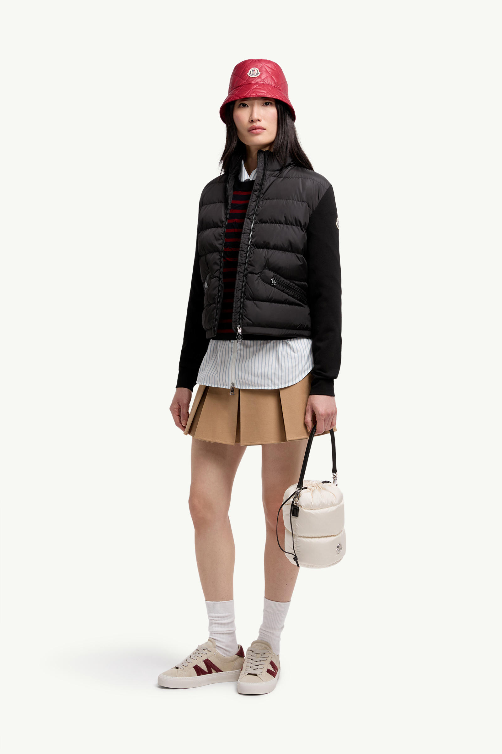Padded Zip-Up Cardigan Women Black Moncler 0