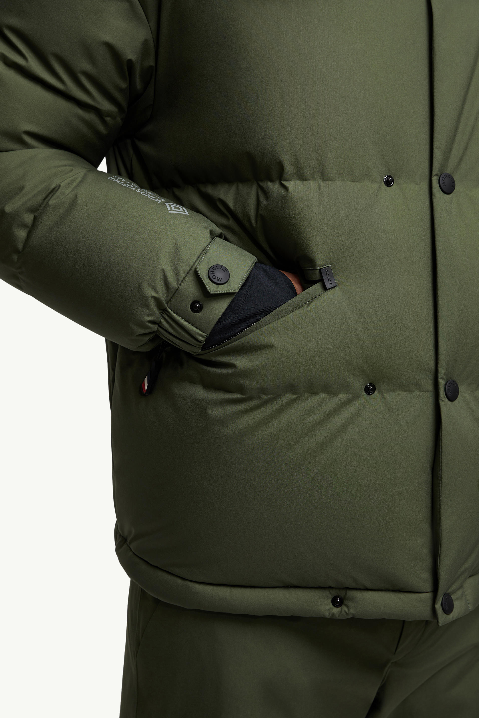 Coraia GORE-TEX Hooded Down Ski Jacket Men Dark Green Moncler 5